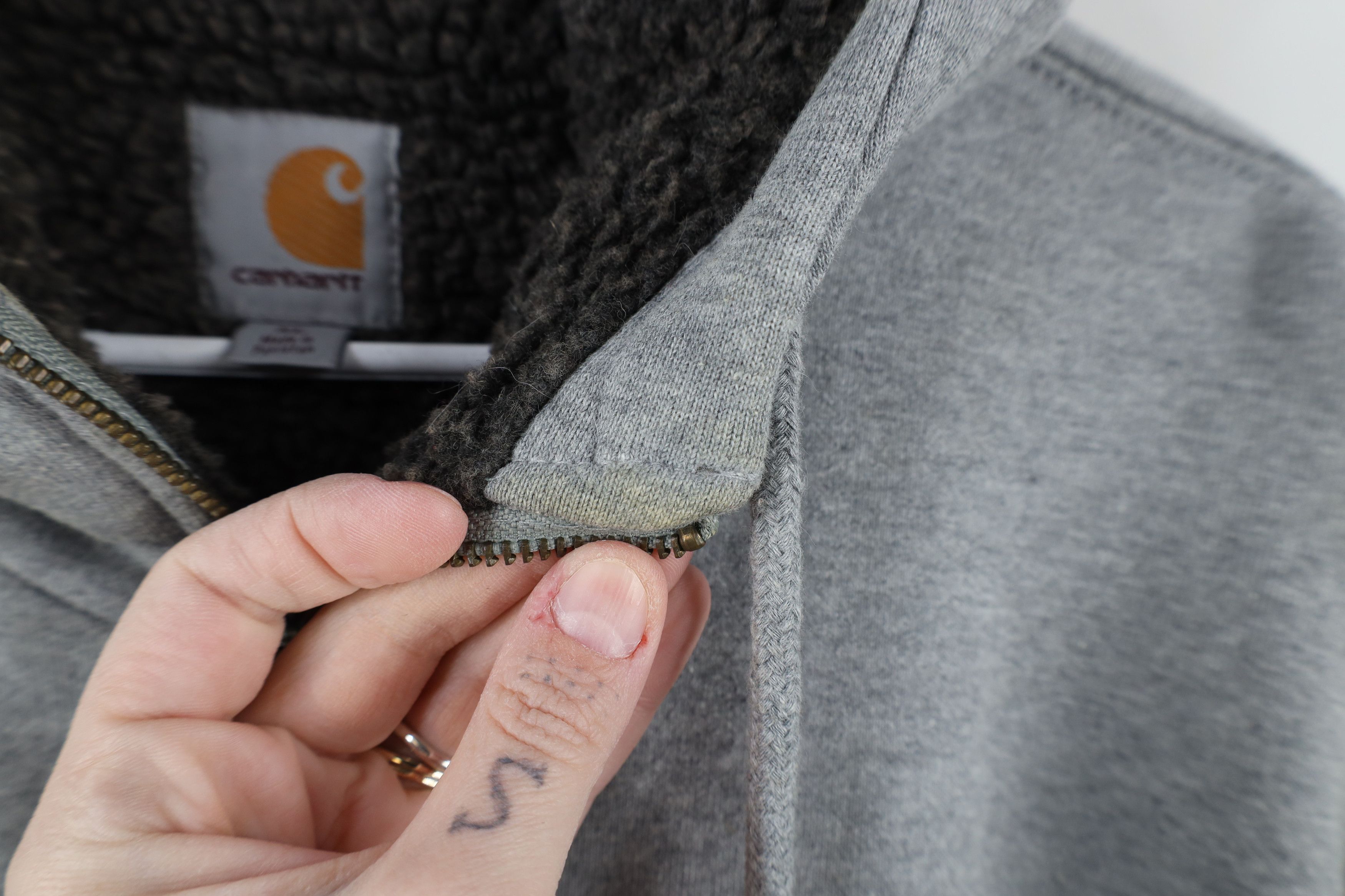 Carhartt × Vintage Vintage Y2K Carhartt Fleece Lined Hoodie Sweatshirt Jacket Size US XL / EU 56 / 4 - 9 Thumbnail