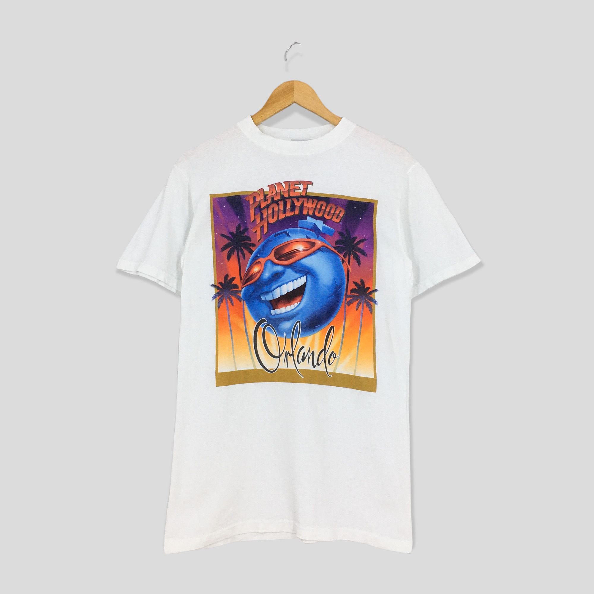 Hard Rock Cafe × Planet Hollywood × Vintage Vintage 1980s Planet Hollywood Orlando Tshirt Small Size US S / EU 44-46 / 1 - 1 Thumbnail