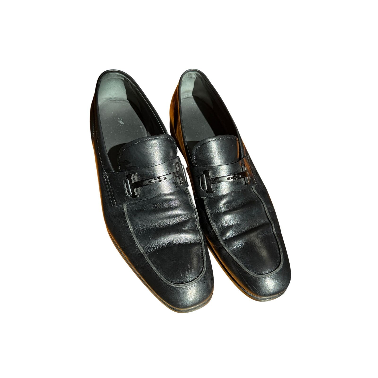Tod's Tod's Black Leather Loafers Size US 11 / EU 44 - 1 Thumbnail
