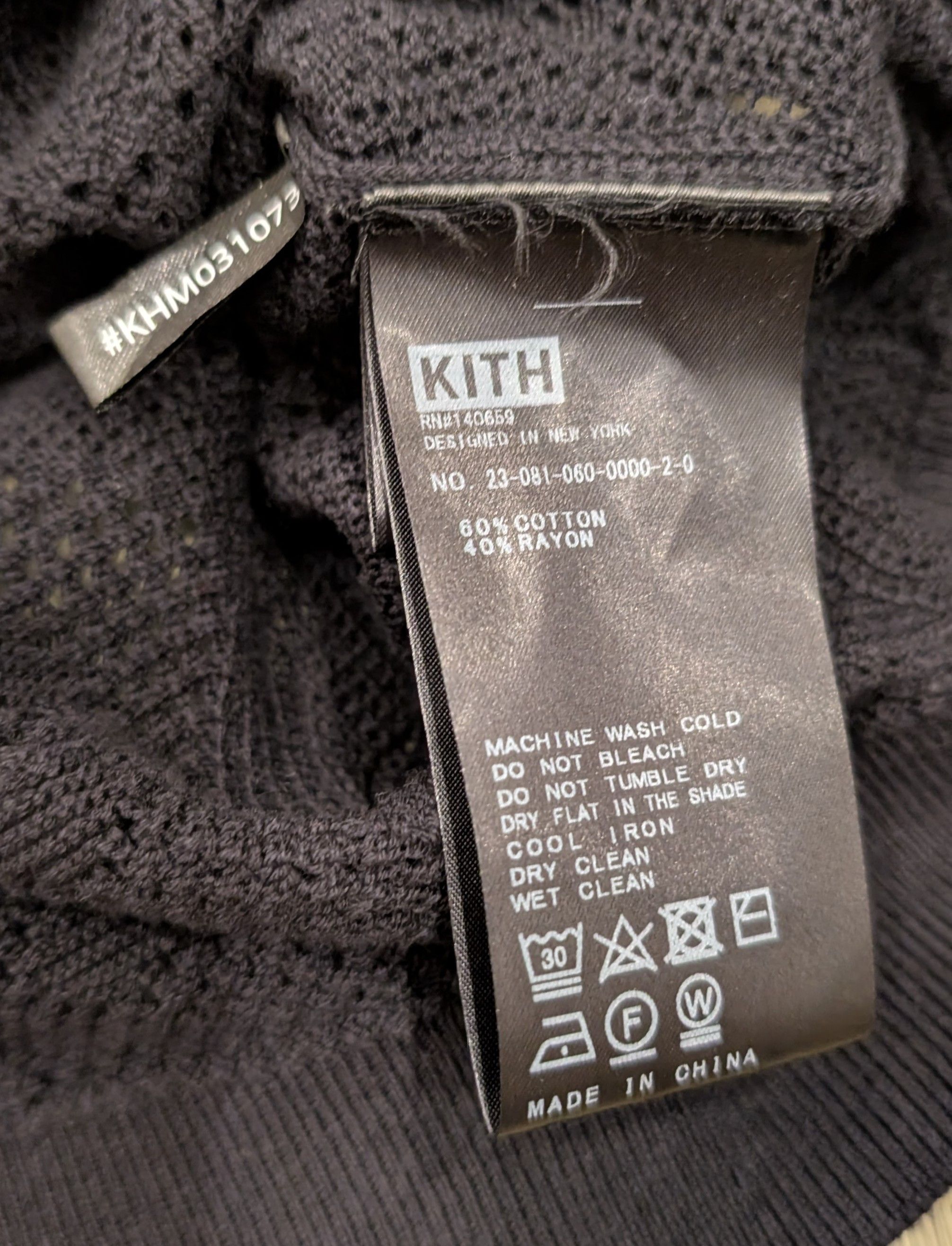 Kith Kith Tilden Crochet Shirt Black Cotton Blend Size US M / EU 48-50 / 2 - 4 Thumbnail