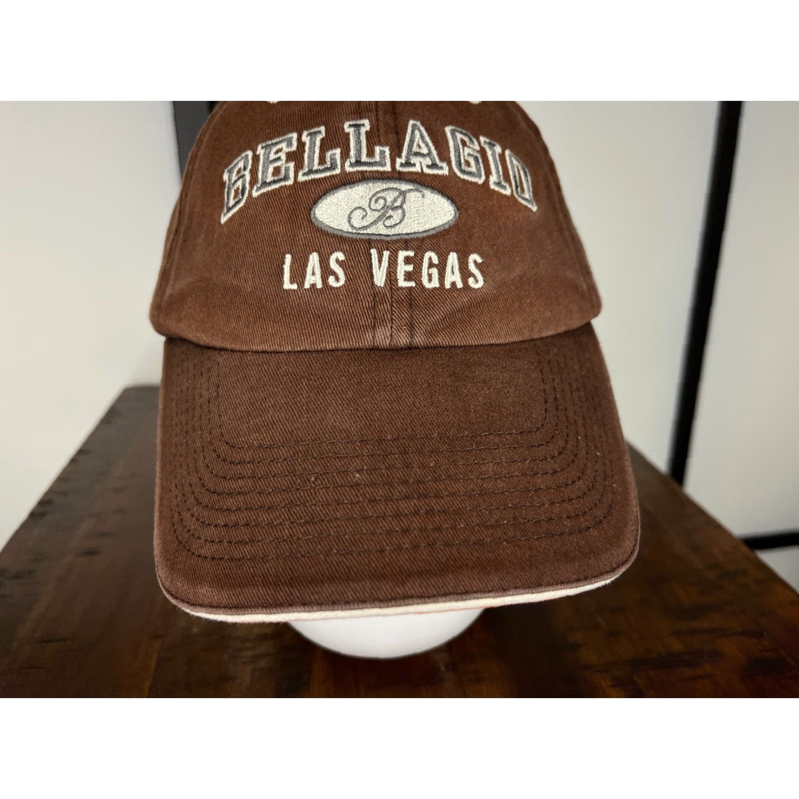 Vintage Bellagio Hat Cap Baseball Cap Adjustable One Size Adult Brown 100% Cotton Twill Men Mens Cap Hat Brown Bellagio Cap Size ONE SIZE - 3 Thumbnail