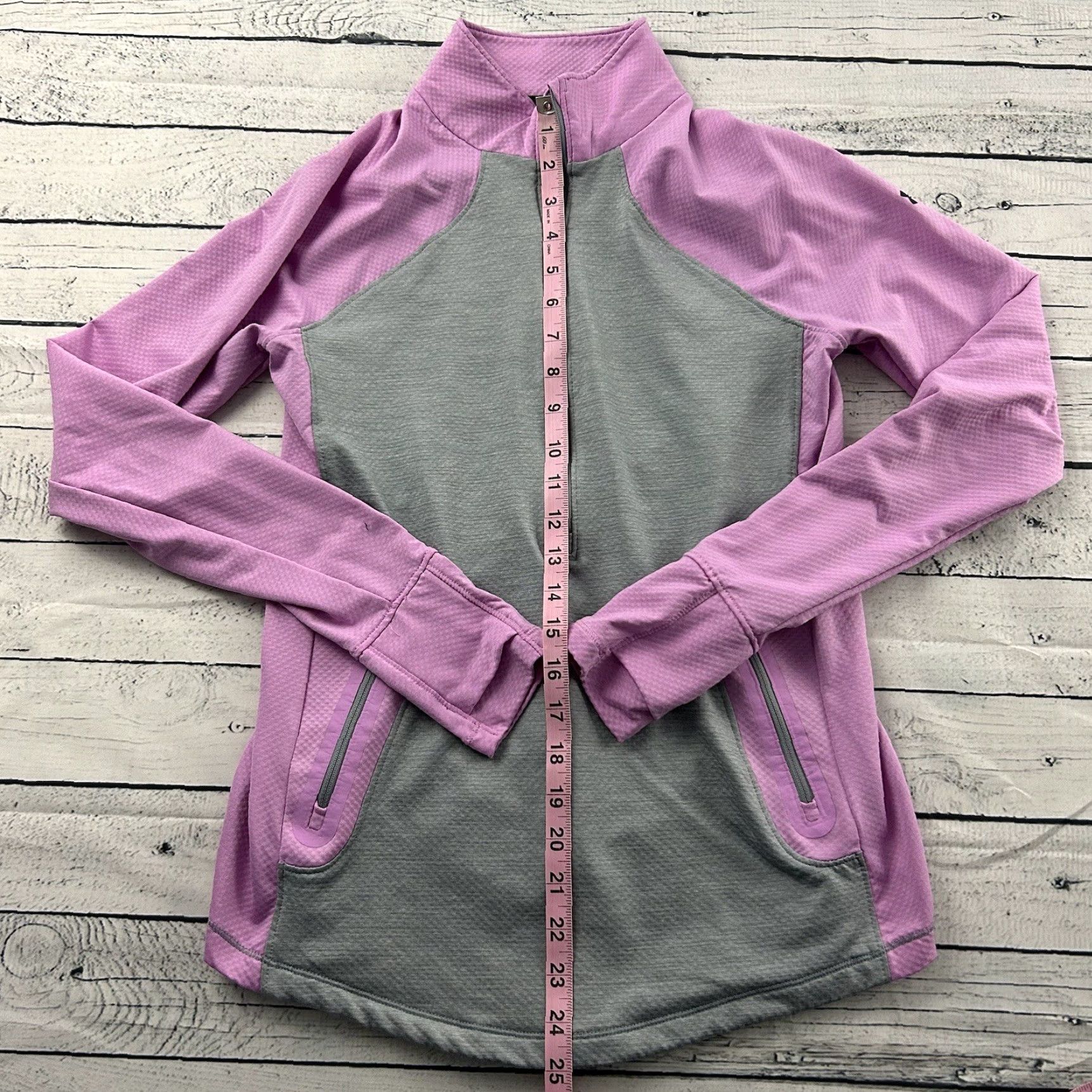 Under Armour Under Armour Jacket Women's M Purple Coldgear Reactor 1/4 Zip Athletic Loose Size M / US 6-8 / IT 42-44 - 4 Thumbnail