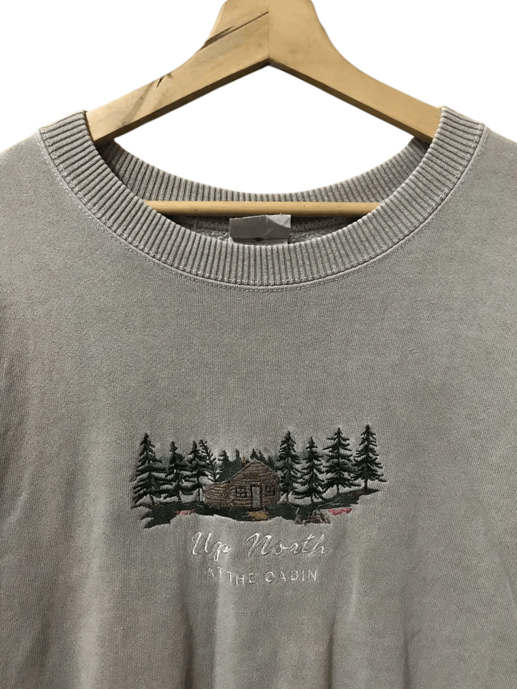 Gildan Vintage 90’s Up North At The Cabin Sweatshirts Size US XXL / EU 58 / 5 - 3 Thumbnail