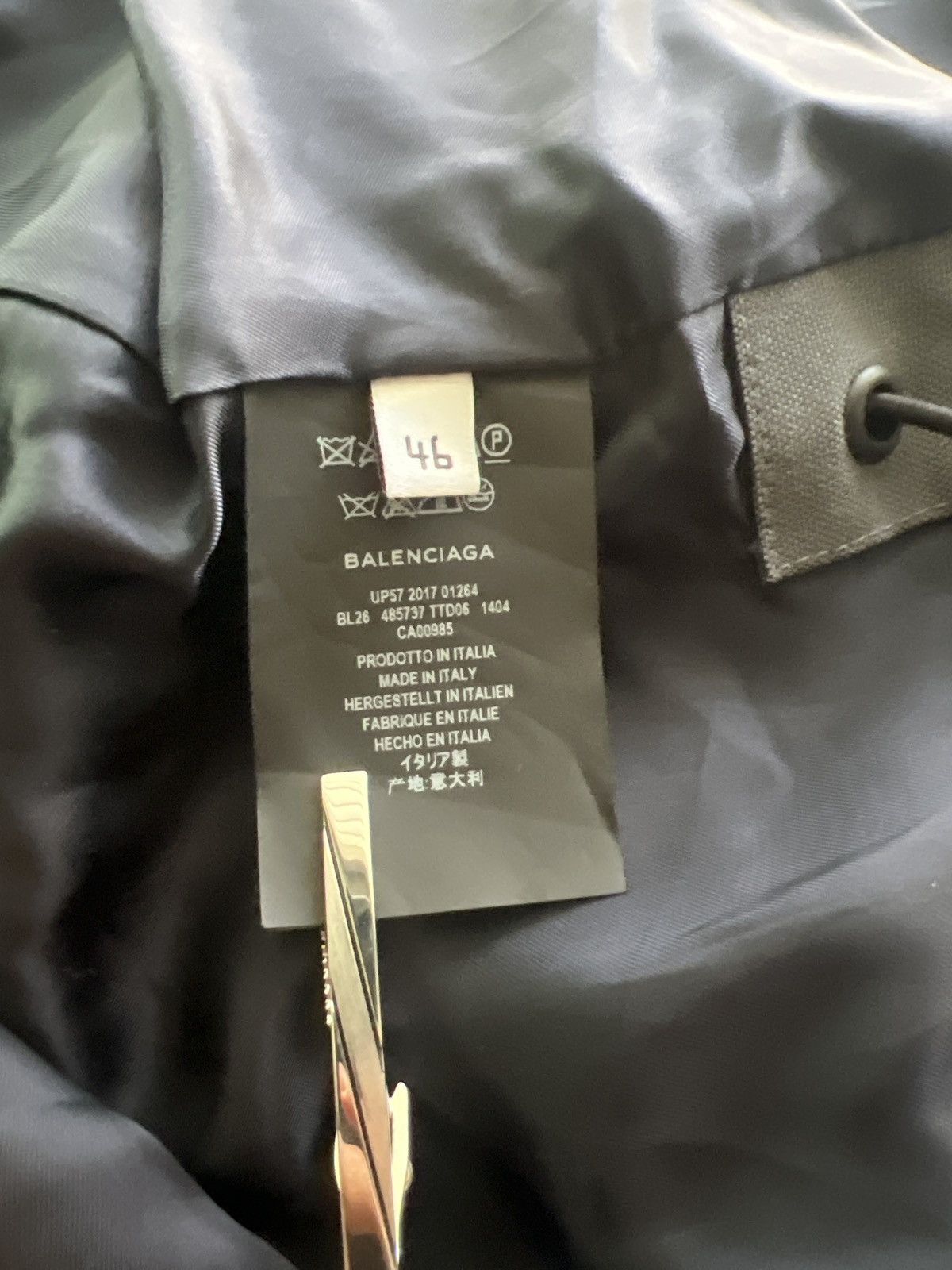 Balenciaga Balenciaga Gray C-shape Shell Parka Coat Size US S / EU 44-46 / 1 - 9 Thumbnail