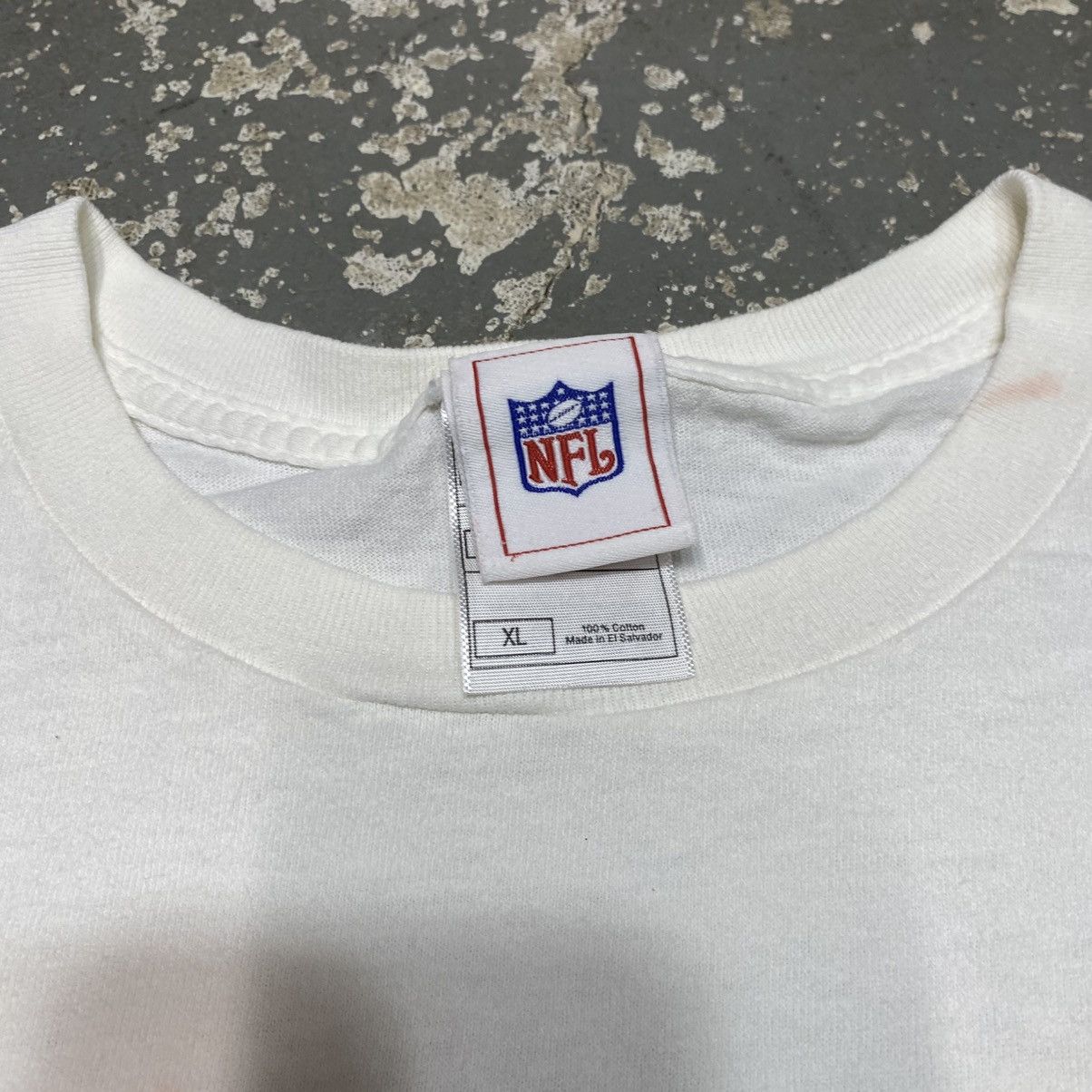 NFL × Vintage Y2K New York Giants White NY NFL Tshirt Size US XL / EU 56 / 4 - 4 Thumbnail