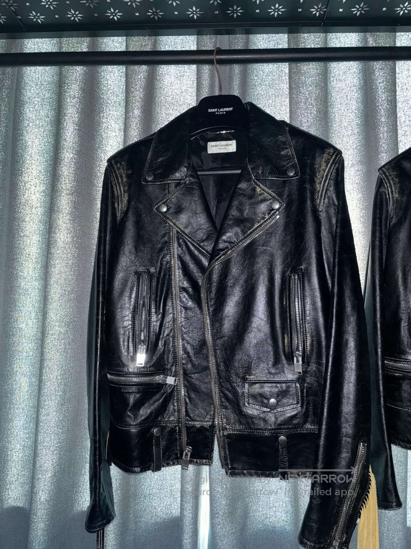 Saint Laurent Paris saint laurent distressed fringe leather jacket. Size US L / EU 52-54 / 3 - 3 Thumbnail