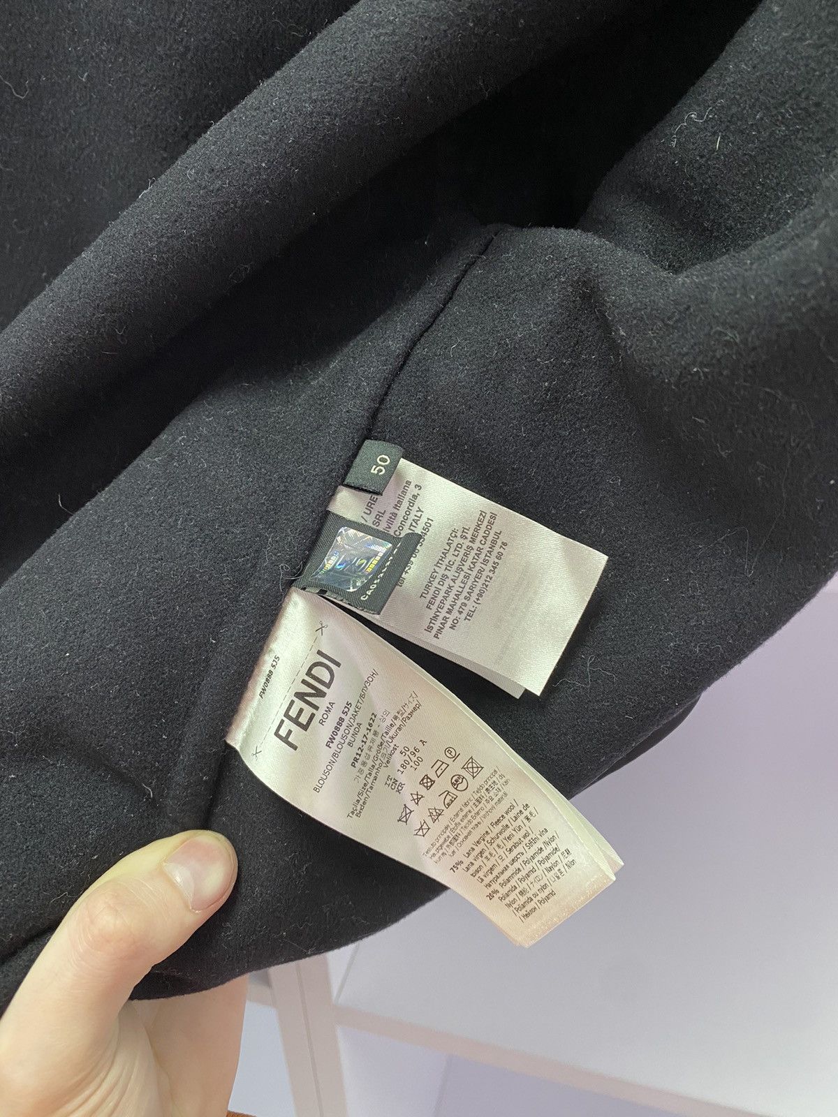Designer × Fendi × Vintage Vintage Fendi Black Luxury Bomber Jacket Size US M / EU 48-50 / 2 - 12 Thumbnail