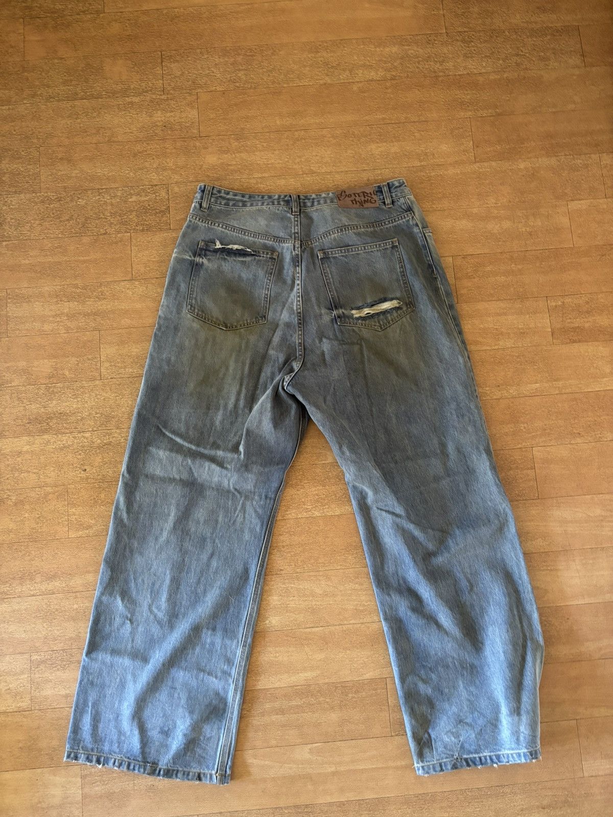 Other Esoteric Thing Dirty Crash Denim Size US 34 / EU 50 - 4 Thumbnail