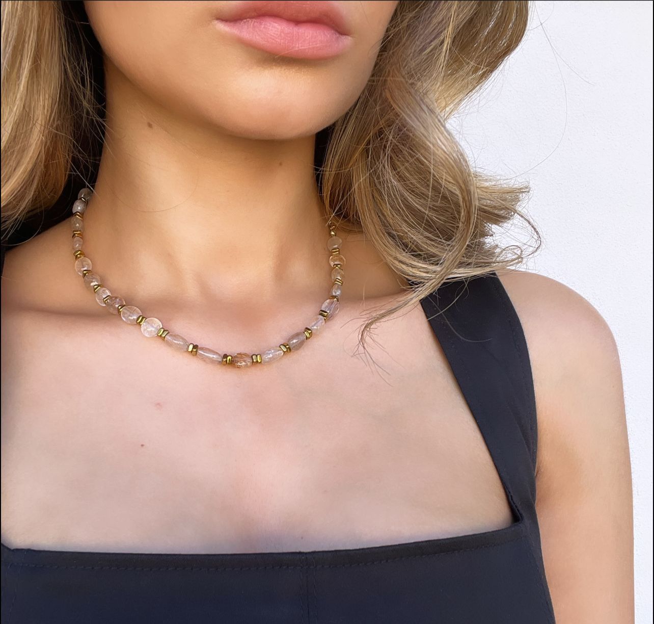 Vintage Jade Stone Necklace Nude Size ONE SIZE - 2 Thumbnail