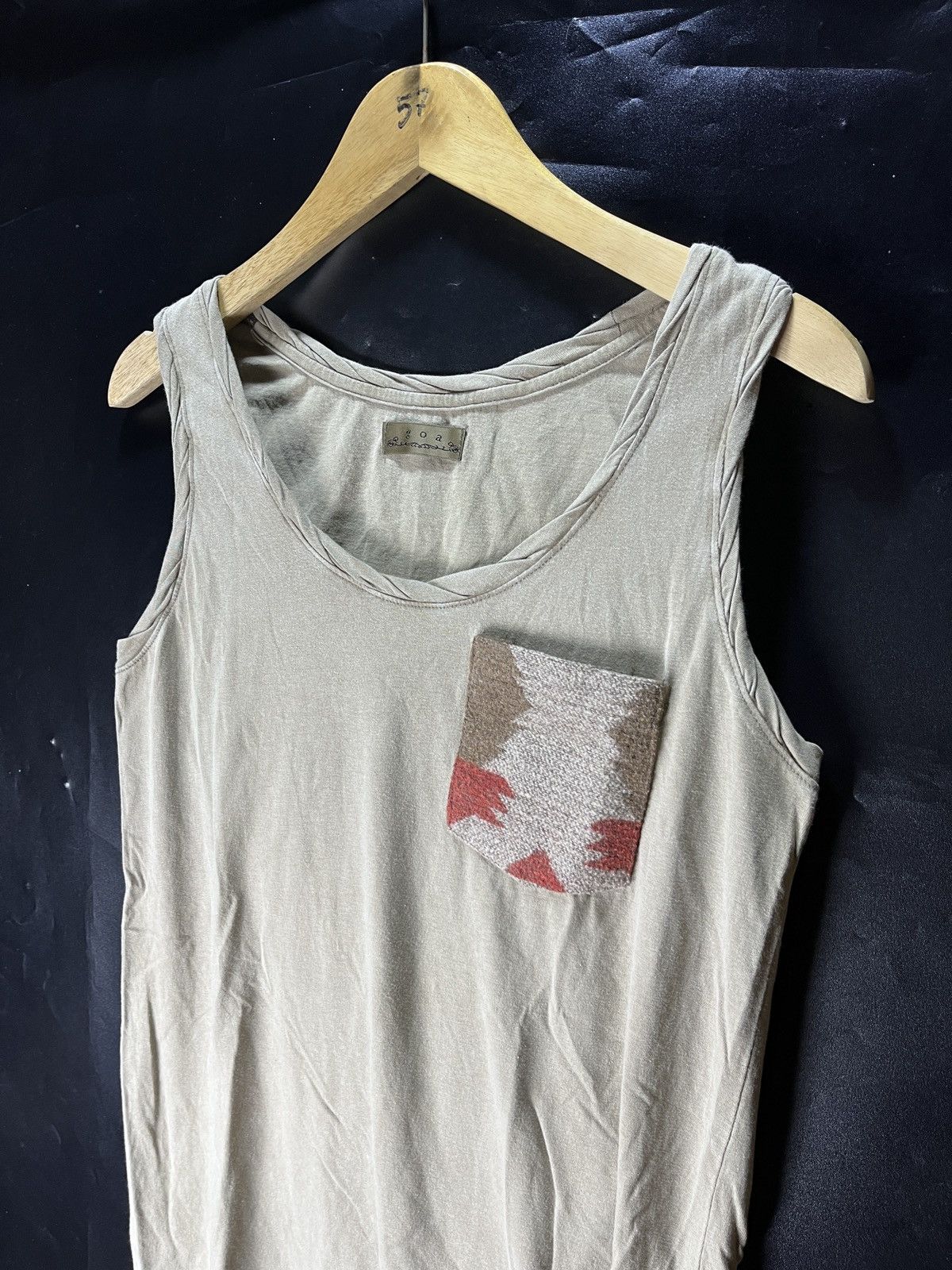 GOAT Crew vintage Goa pocket navajo Tank top Tribal collar Size US M / EU 48-50 / 2 - 3 Thumbnail
