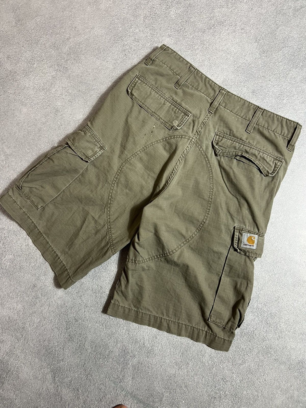 Carhartt Vintage Distressed Carhartt Ripstop Cargo Bermuda Shorts Size US 28 / EU 44 - 2 Thumbnail
