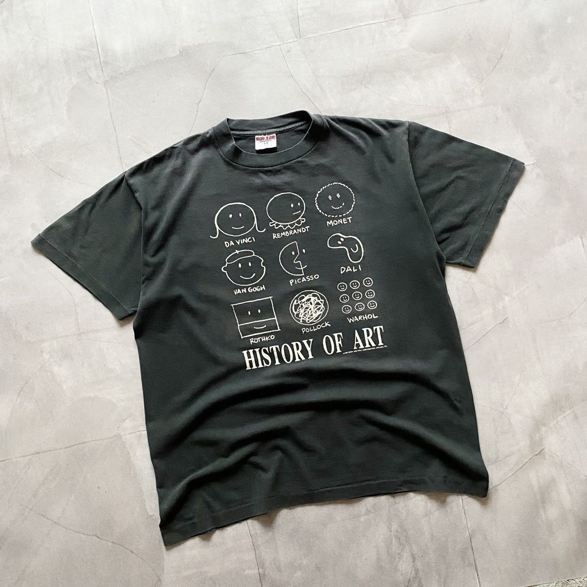 Band Tees 1991 History Of Art Faded Monet Picasso Dali Warhol T-shirt Size US XL / EU 56 / 4 - 1 Thumbnail