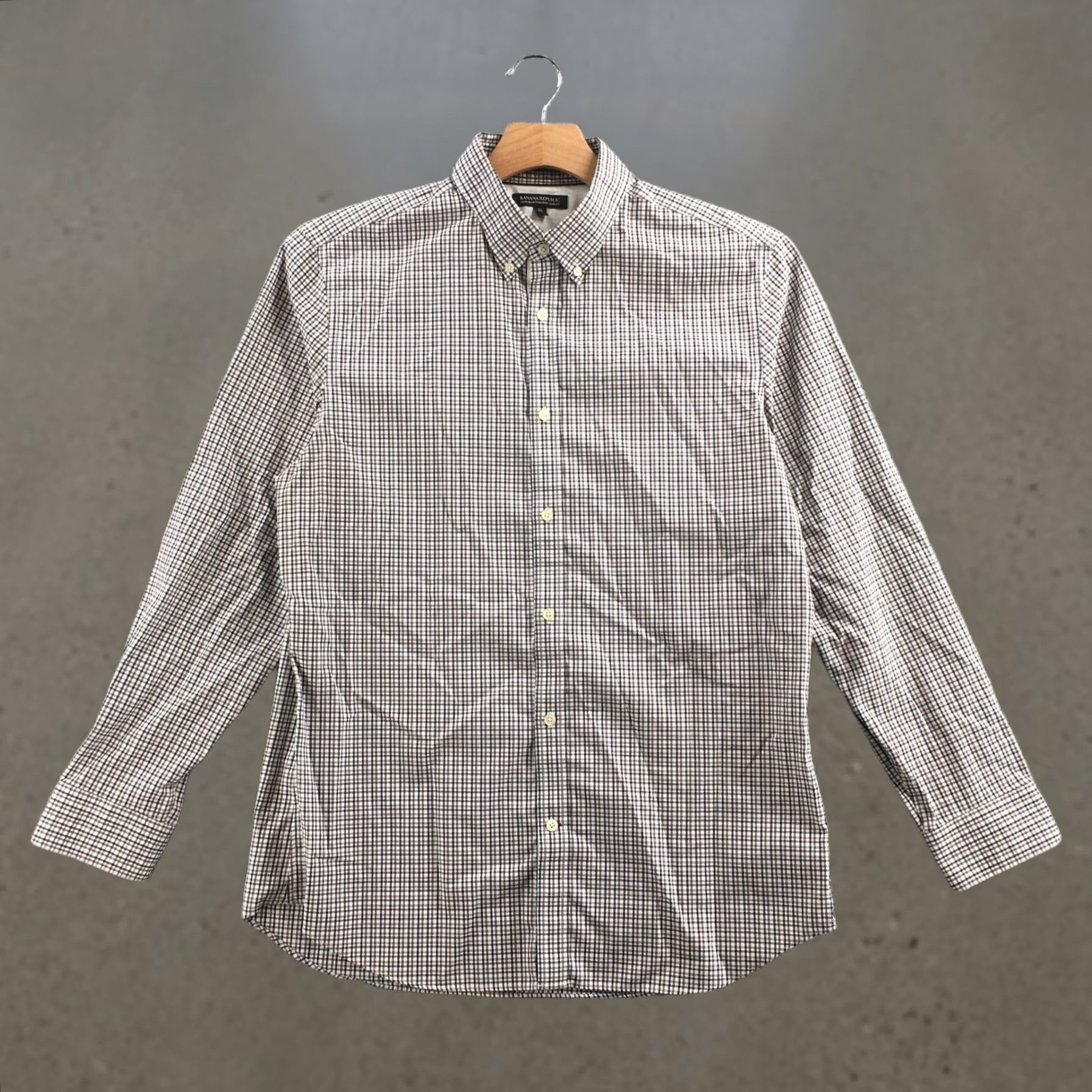 Banana Republic Banana Republic Shirt Mens XL Multicolor Plaid Button Down Long Sleeve Collared Shirt Size US XL / EU 56 / 4 - 1 Thumbnail