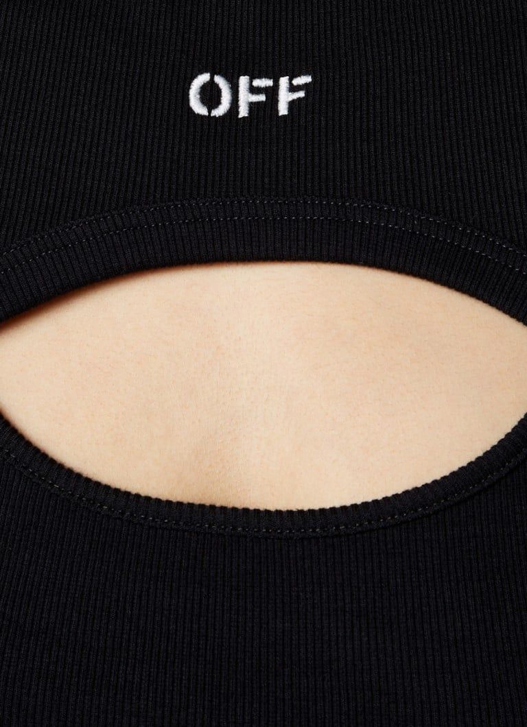 Off-White o1s22i1n0824 Layered Sleeveless Mini Dress in Black Size M / US 6-8 / IT 42-44 - 4 Thumbnail