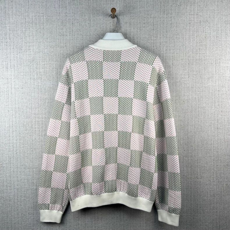 Louis Vuitton Louis Vuitton SS24 Logo monogrammed zip-up long-sleeve kni Size US XXL / EU 58 / 5 - 2 Thumbnail