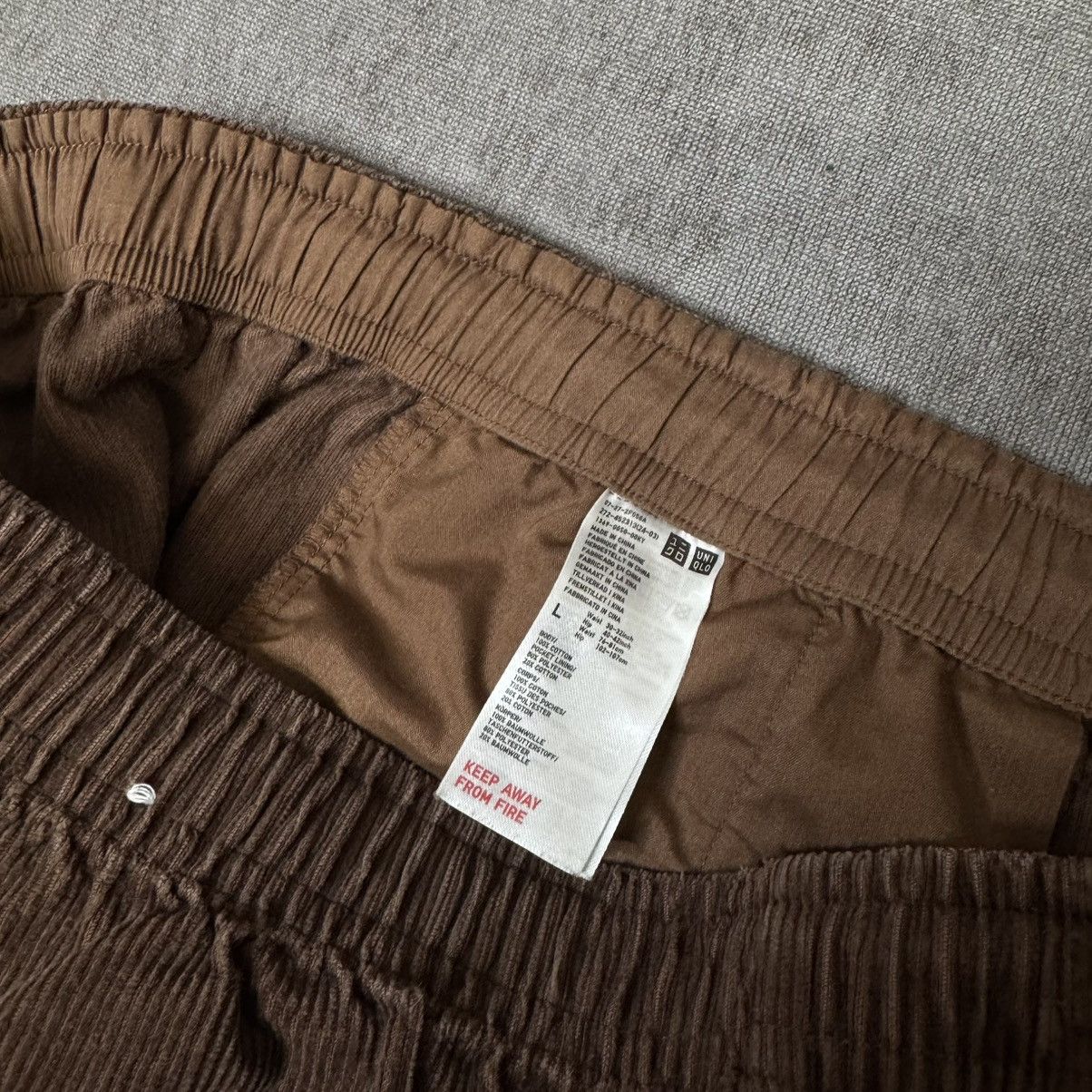 Japanese Brand × Uniqlo Uniqlo Brown Velvet Pants Size US 32 / EU 48 - 6 Thumbnail