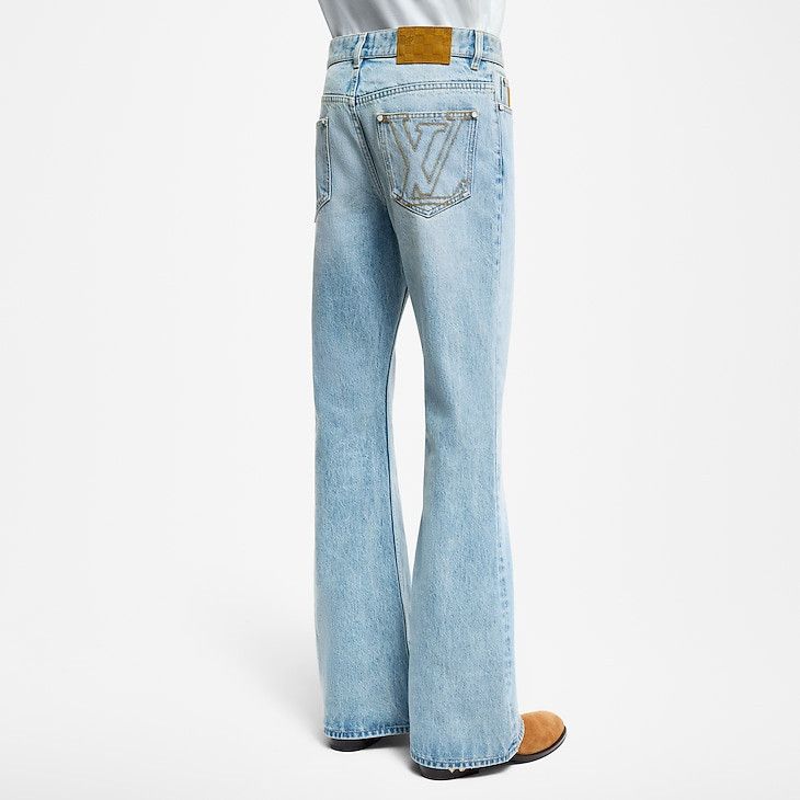 Louis Vuitton Flared Fit Denim Trousers Size US 32 / EU 48 - 3 Thumbnail