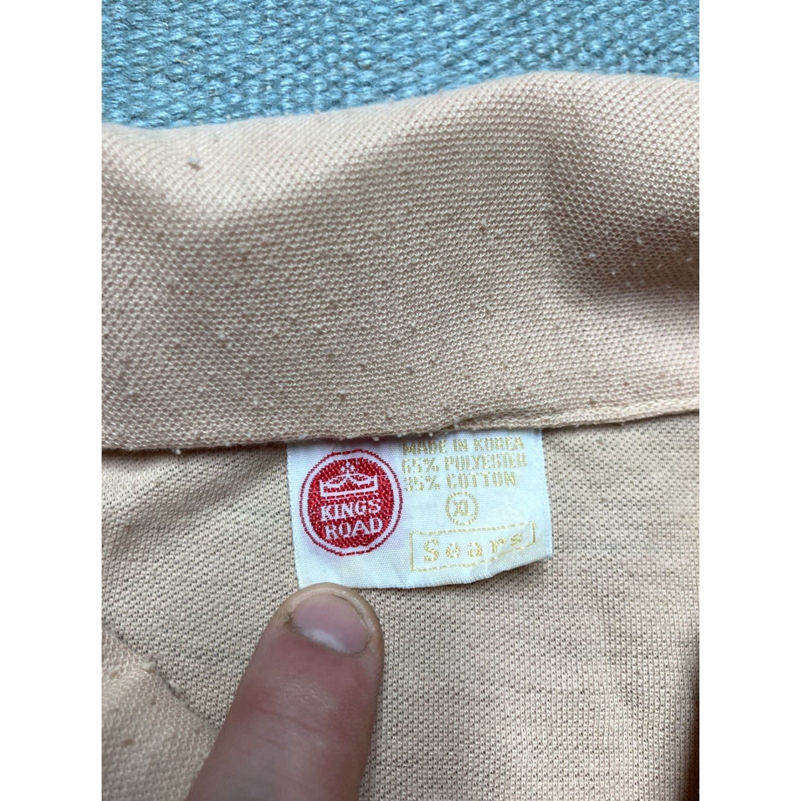 Sears VINTAGE Sears Kings Road Polo Shirt Short Sleeve Adult XL 1970s Size US XL / EU 56 / 4 - 4 Thumbnail