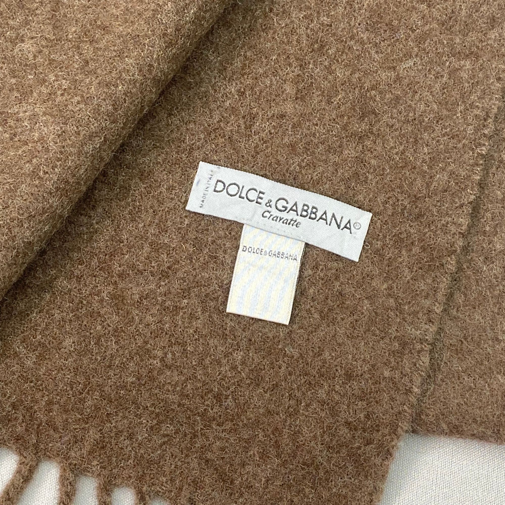 Dolce & Gabbana Vintage Dolce & Gabbana Scarf Muffler Wool Fringe Scarves Size ONE SIZE - 6 Thumbnail