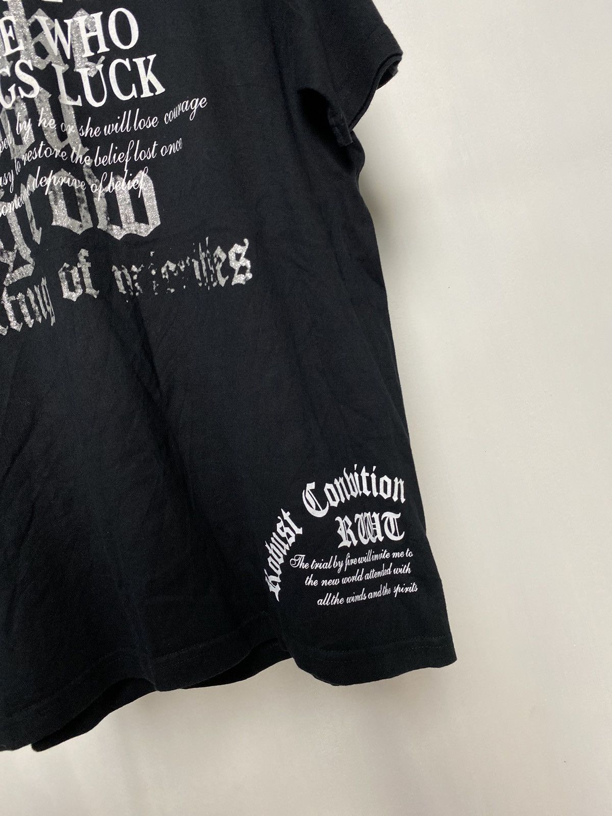 14th Addiction × KMRii × Yasuyuki Ishii Sorridere Poem Rock Tshirt Size US M / EU 48-50 / 2 - 4 Thumbnail