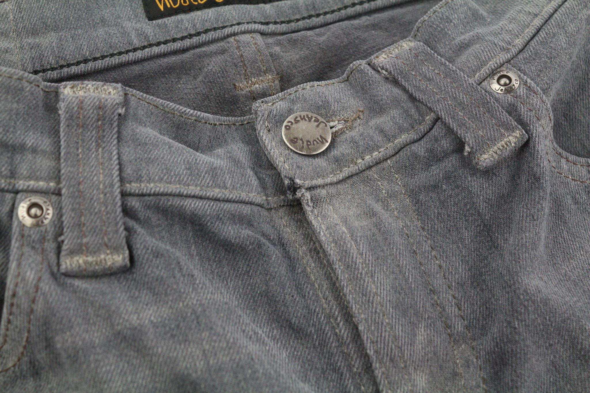 Nudie Jeans TIGHT LONG JOHN W27/L32 Organic Charcoal Denim Jeans 82700 Size 27" / US 4 / IT 40 - 8 Thumbnail