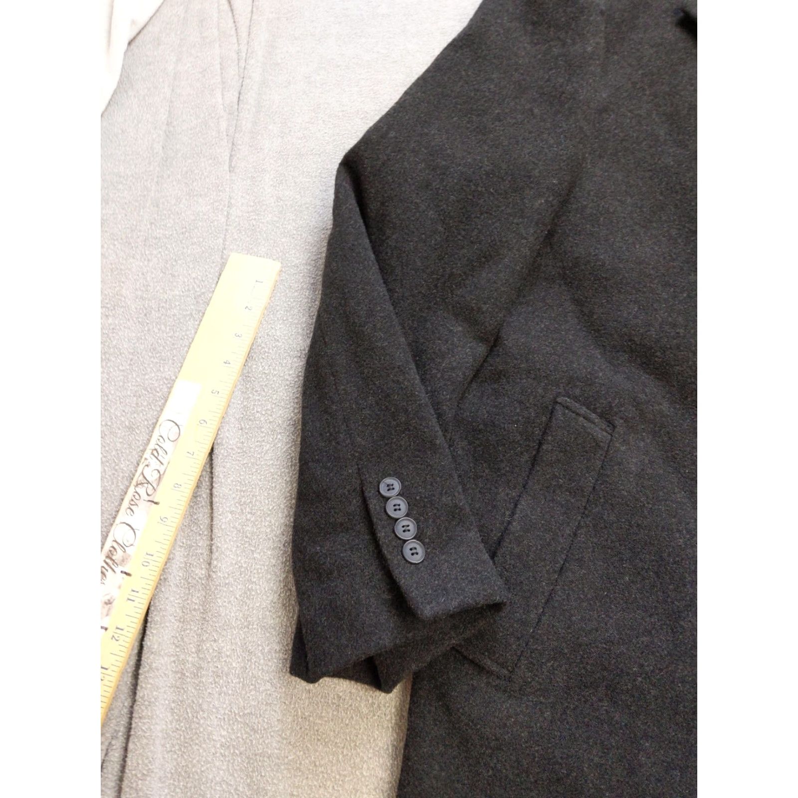 Chaps Chaps Overcoat Mens 44R Black Wool Blend Topcoat Classic Formal Dress Coat Size US S / EU 44-46 / 1 - 3 Thumbnail
