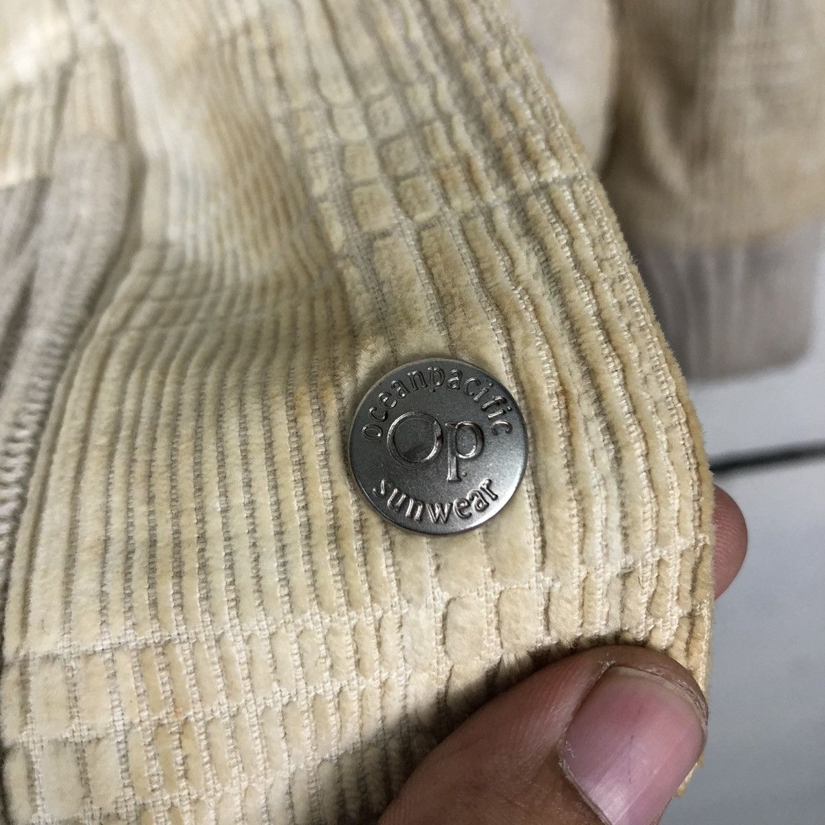 Japanese Brand 📌Vtg Corduroy Bomber Jacket Ocean Pacific Mink Fur Hoodie Size US L / EU 52-54 / 3 - 19 Thumbnail