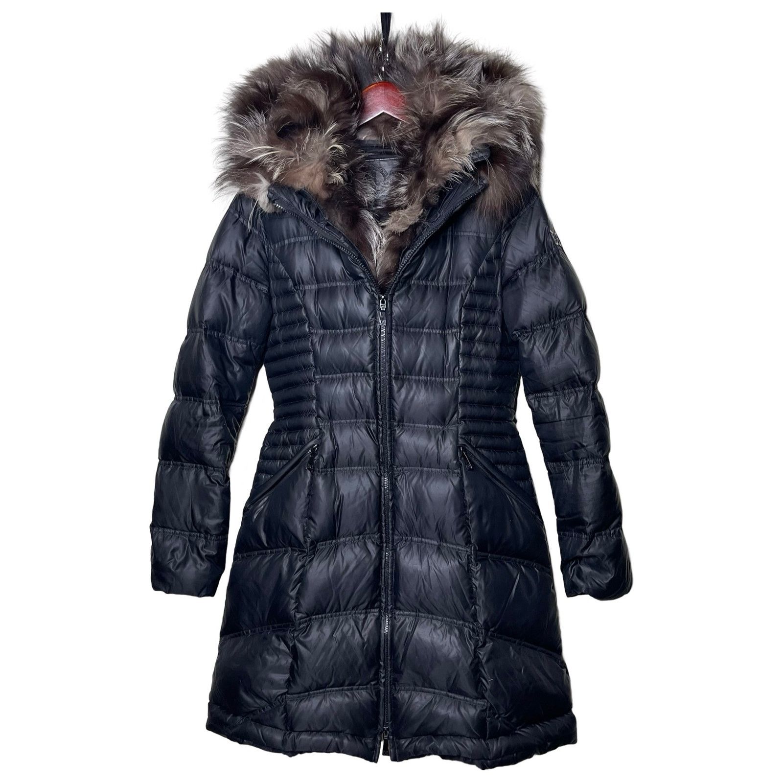 Other Dawn Levy black down filled coat with real fox fur trim XS Size XS / US 0-2 / IT 36-38 - 8 Thumbnail