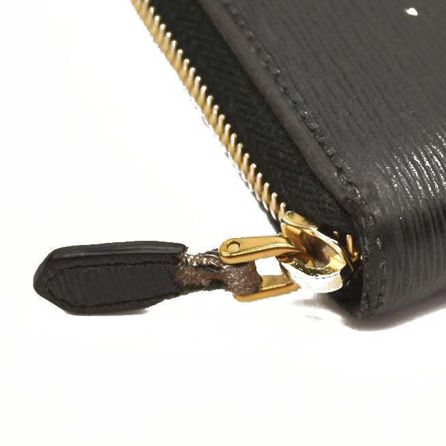 Prada Prada Saffiano Metal Zip Around Wallet Black Size ONE SIZE - 4 Thumbnail