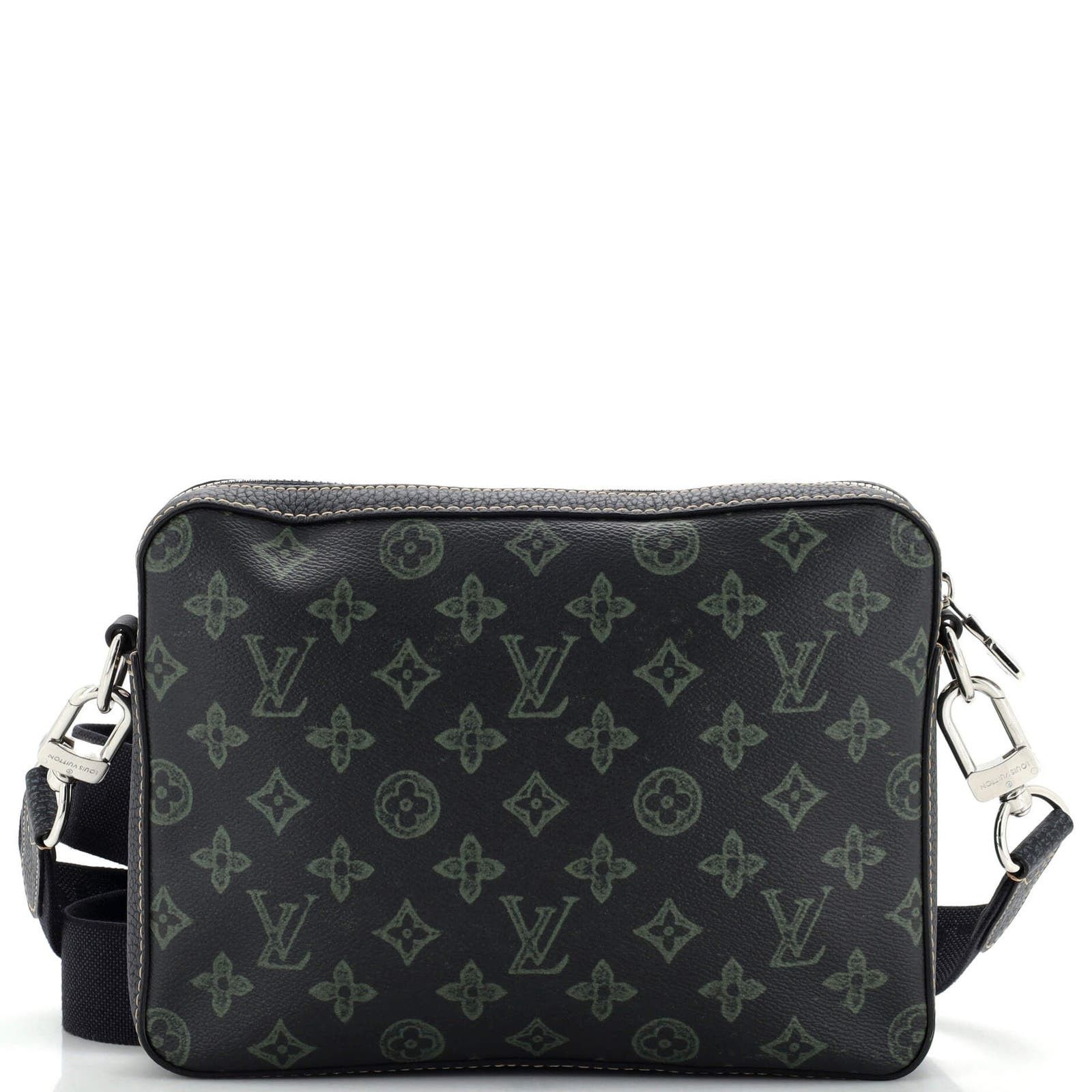 image of Louis Vuitton Trio Messenger Bag Vintage Monogram Canvas None in Green, Women's