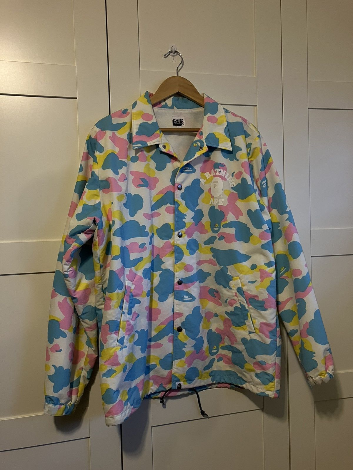 Cotton candy coach jacket