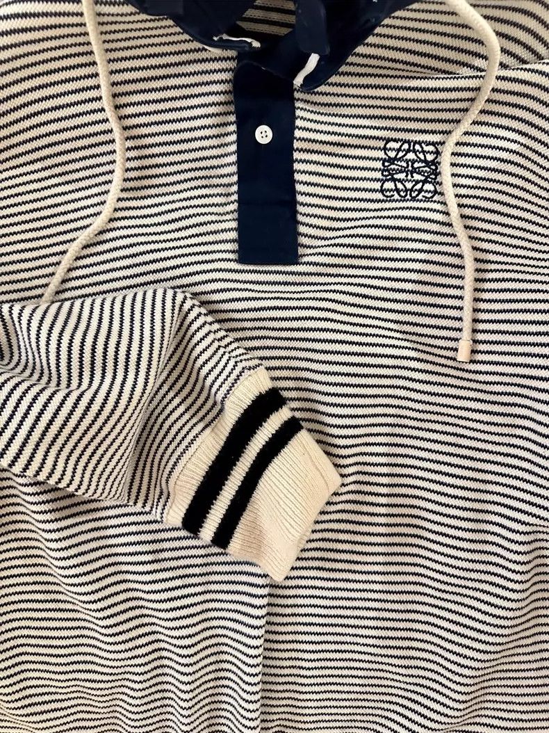 Loewe LOEWE Cross striped hoodie Size L / US 10 / IT 46 - 4 Thumbnail