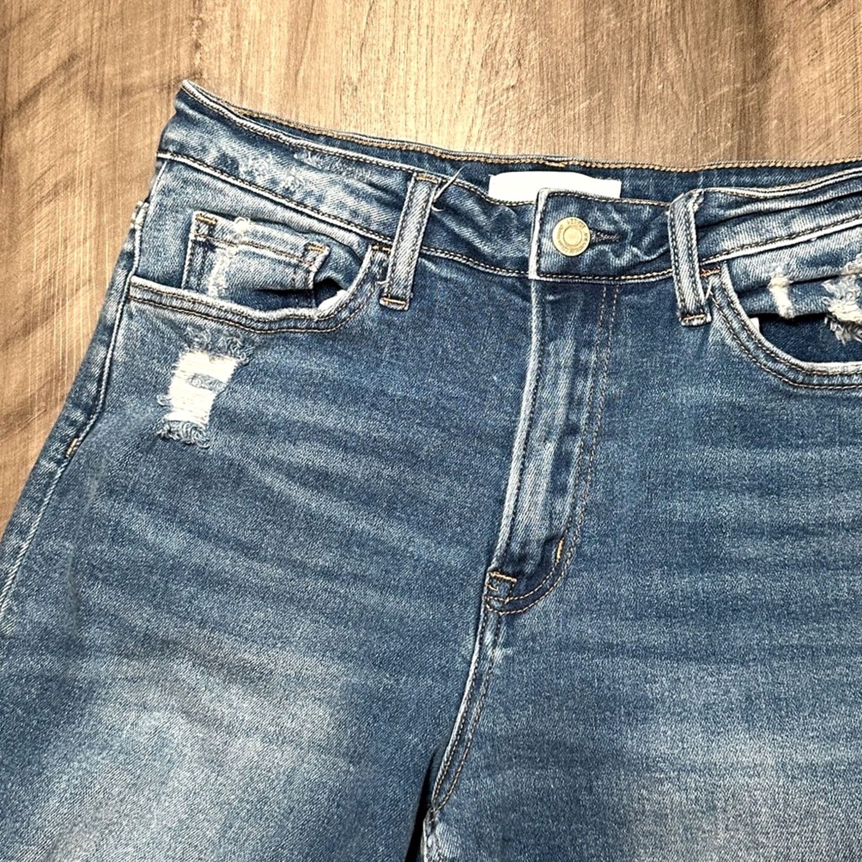 Vintage VERVET BY FLYING MONKEY Vervet Blue Fading Whiskering High Rise Skinny Jeans 27 Ladies Womens Jeans 27 Blue Skinny Vintage 90s Style Size 27" / US 4 / IT 40 - 5 Thumbnail