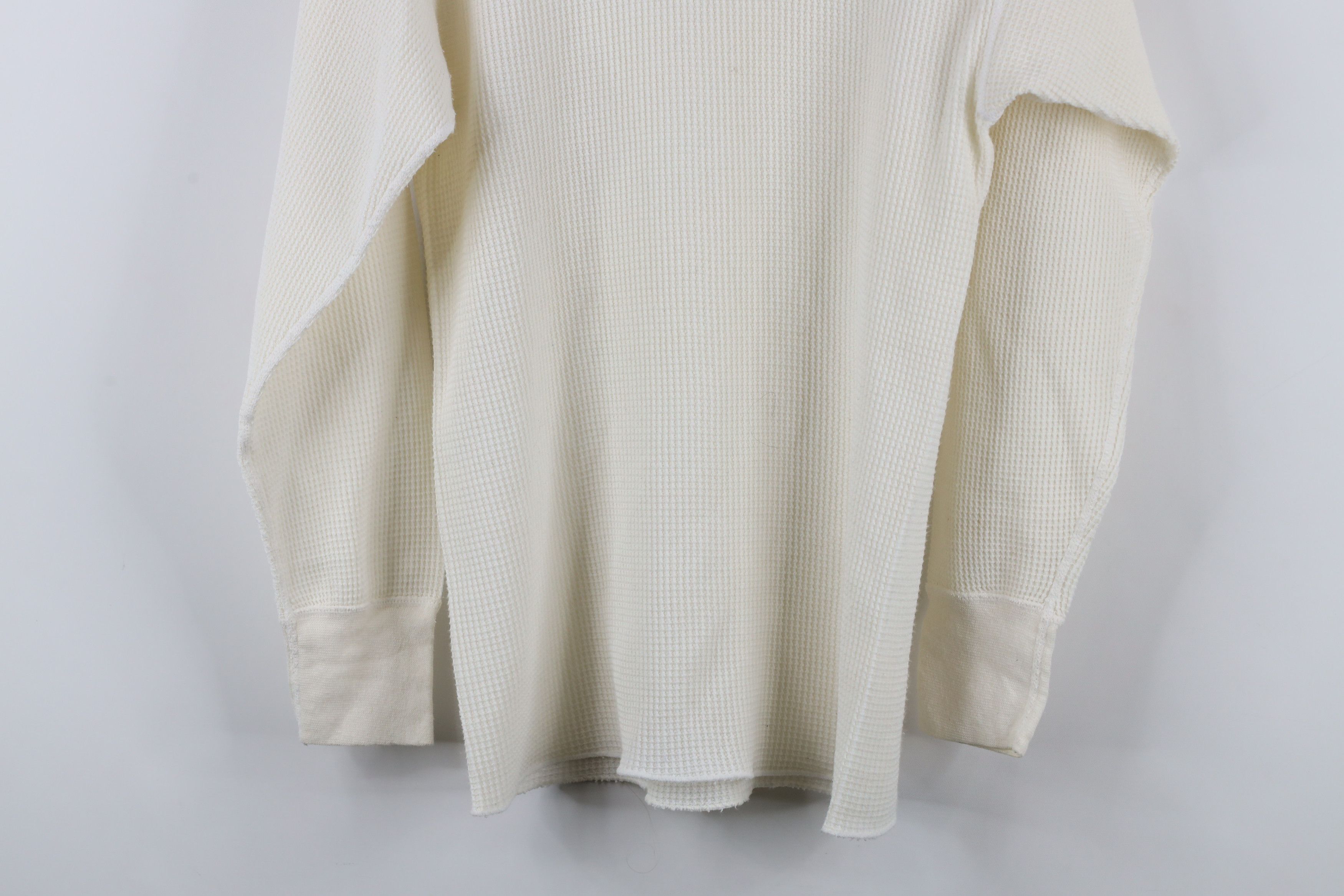 Vintage Vintage 70s Streetwear Waffle Knit Long Sleeve T-Shirt Size US XL / EU 56 / 4 - 12 Thumbnail