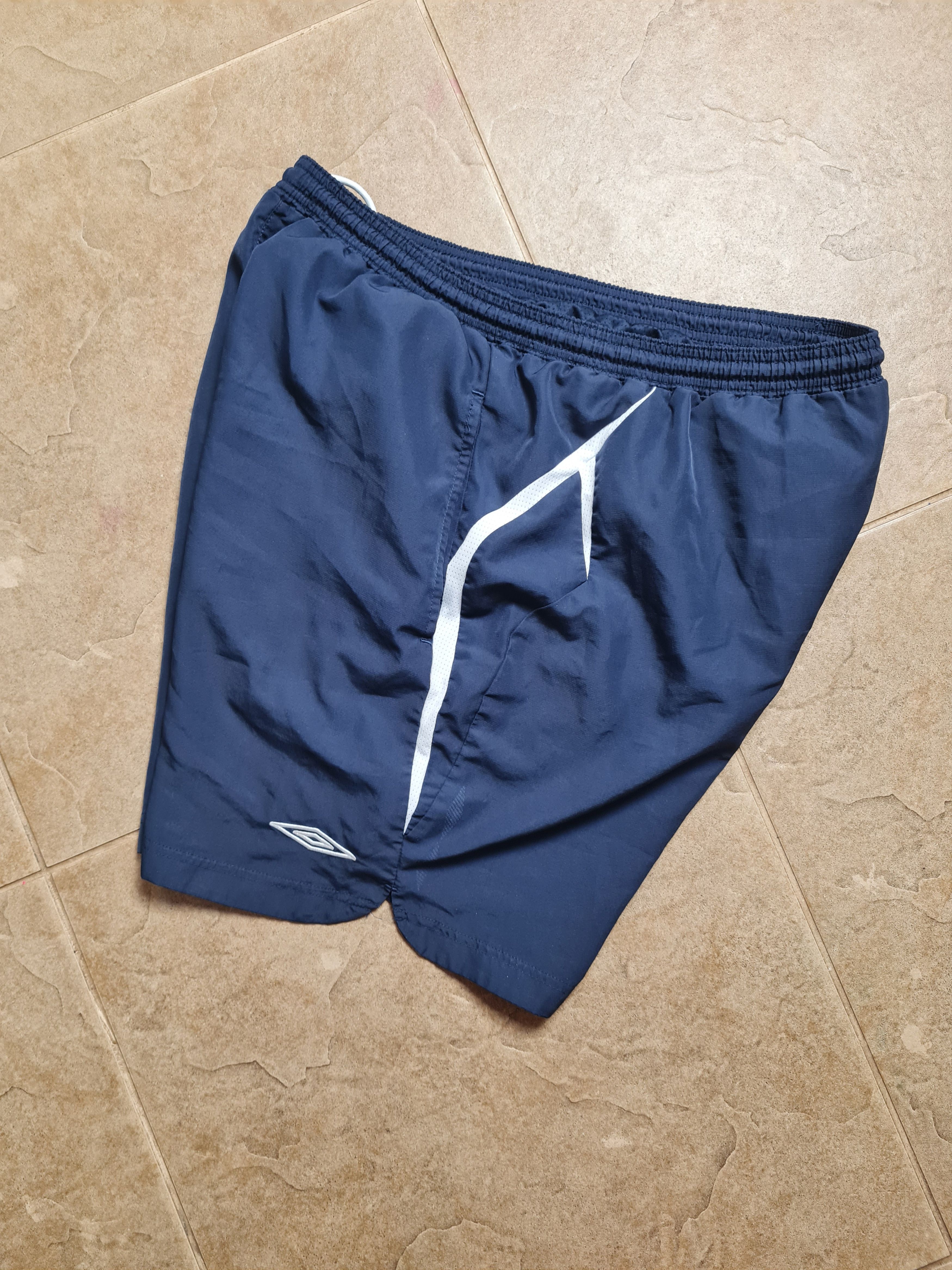Umbro Vintage Soccer England Umbro Football shorts mens navy/blue Size US 33 - 8 Thumbnail