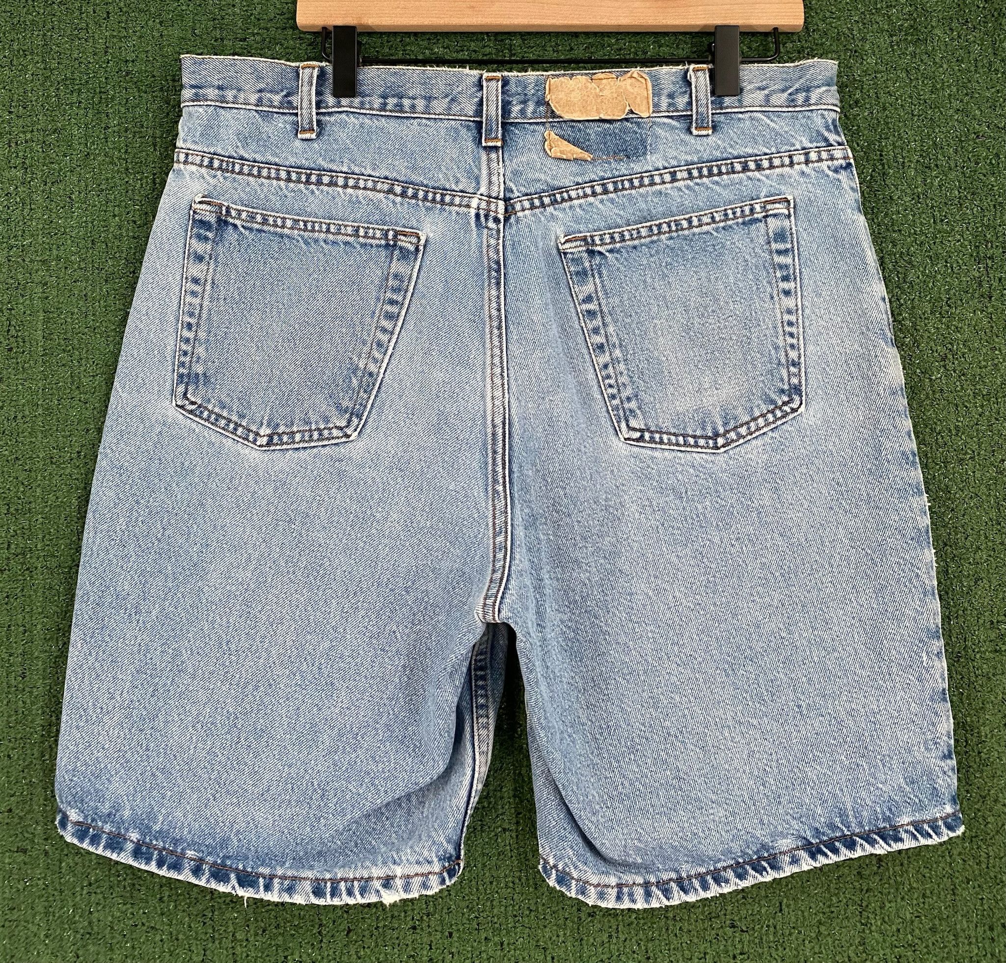 Vintage 90’s Light Wash Denim Jean Shorts Jorts Men’s Size 34 Size US 34 / EU 50 - 4 Thumbnail