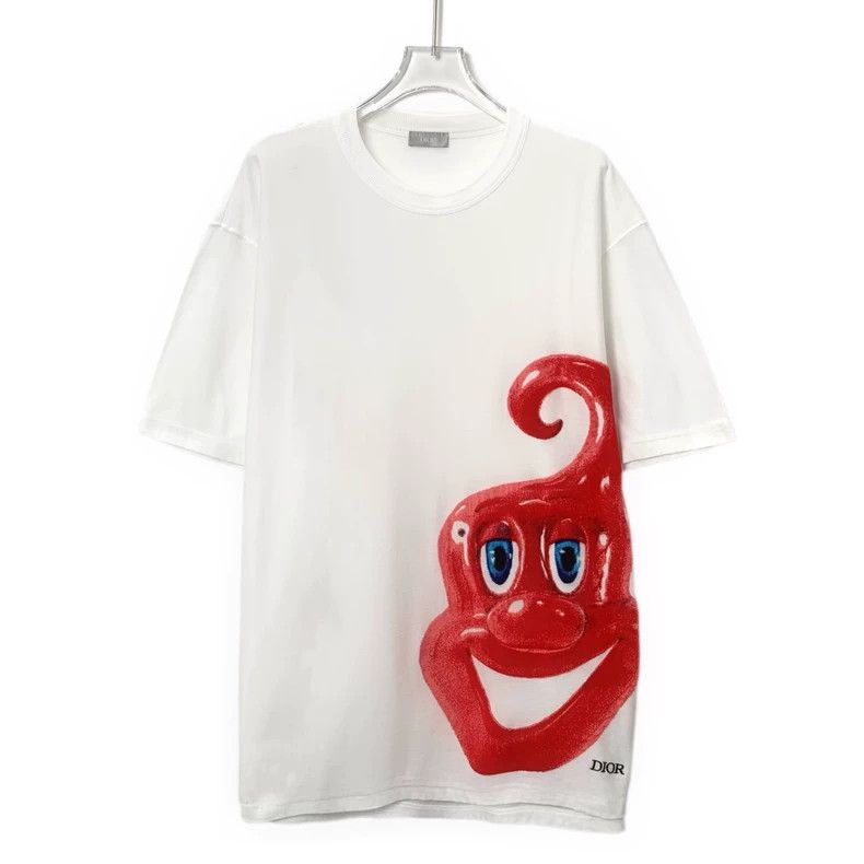 Dior Dior White elf printed cotton round-neck short-sleeved T-s Size US XXL / EU 58 / 5 - 1 Thumbnail