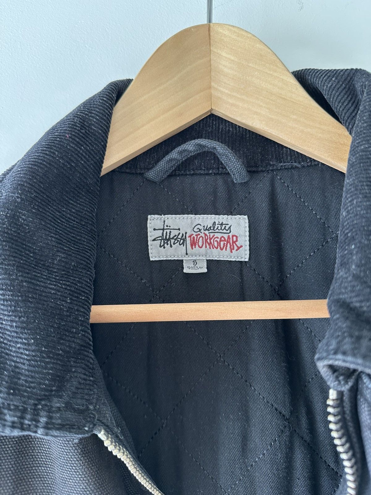 Stussy Stüssy Workgear Black Quilted Jacket Size US S / EU 44-46 / 1 - 4 Thumbnail