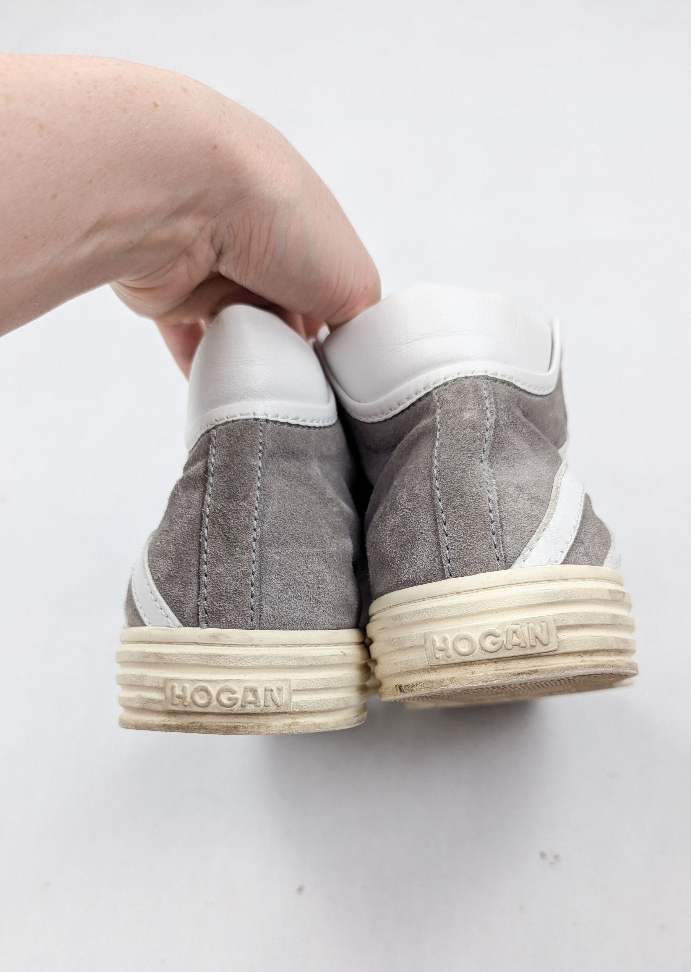 Hogan Hogan grey hi top sneakers Size US 6.5 / EU 39-40 - 4 Thumbnail