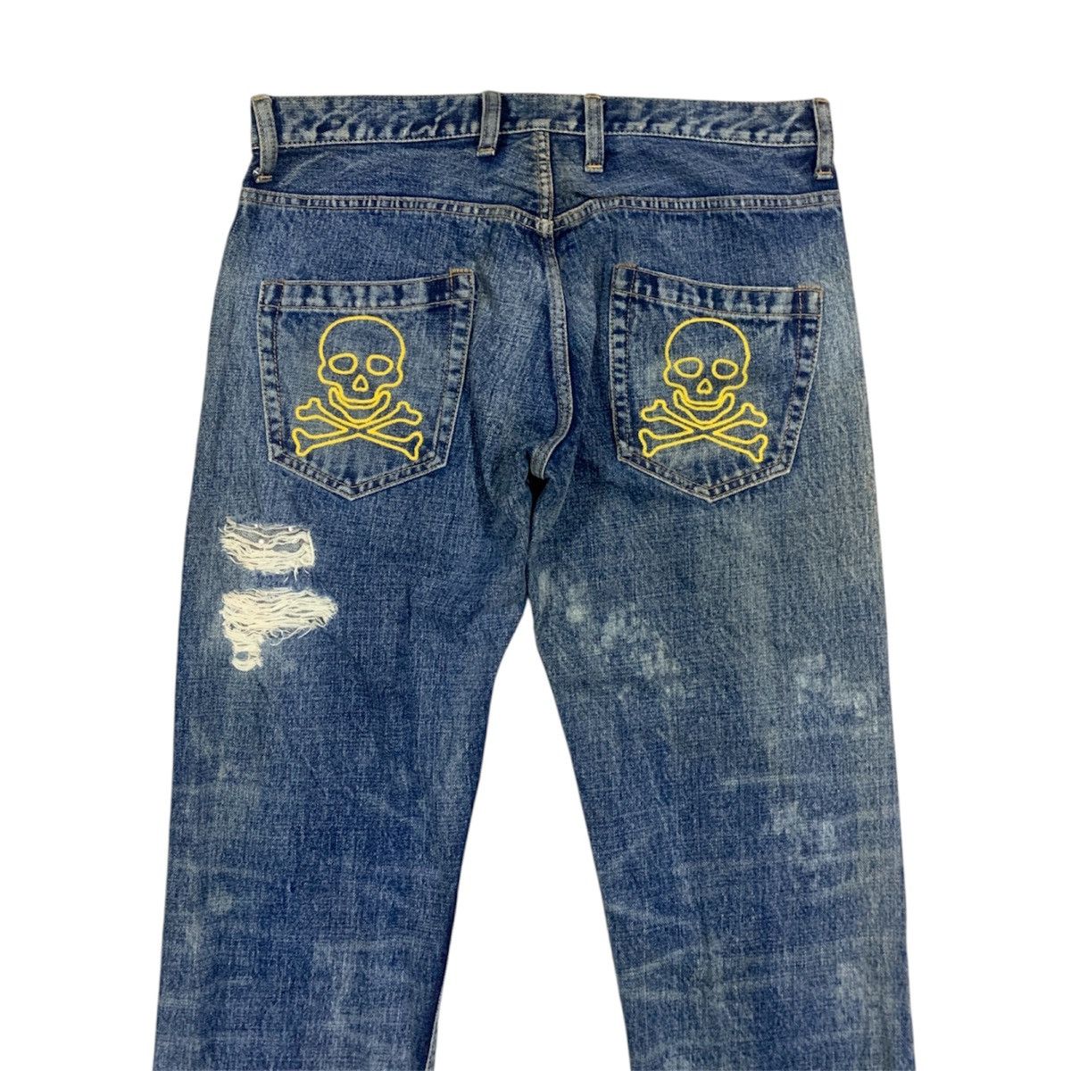 Japanese Brand RNA Japan Ripped Distressed Punk Style Jeans | W33x33 Size US 33 - 6 Thumbnail