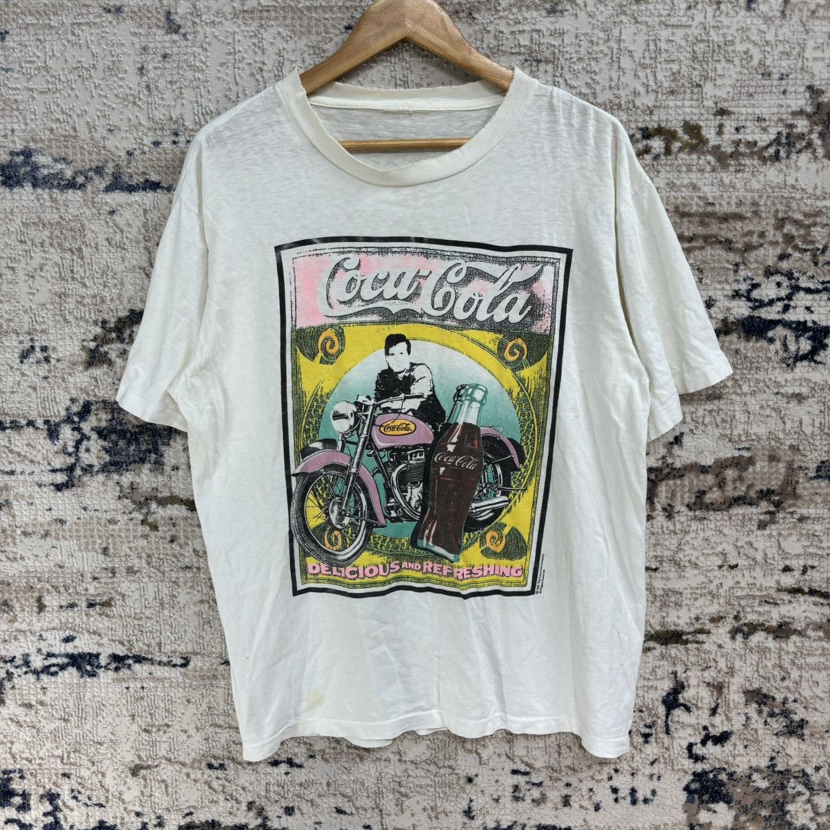 Coca Cola × Vintage Vintage 90s Coca Cola Iconic logo T-shirt Size US L / EU 52-54 / 3 - 1 Thumbnail
