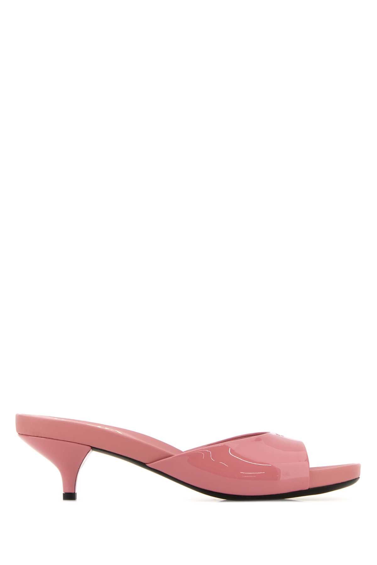 Prada Pink Leather Mules Size US 6.5 / IT 36.5 - 1 Thumbnail