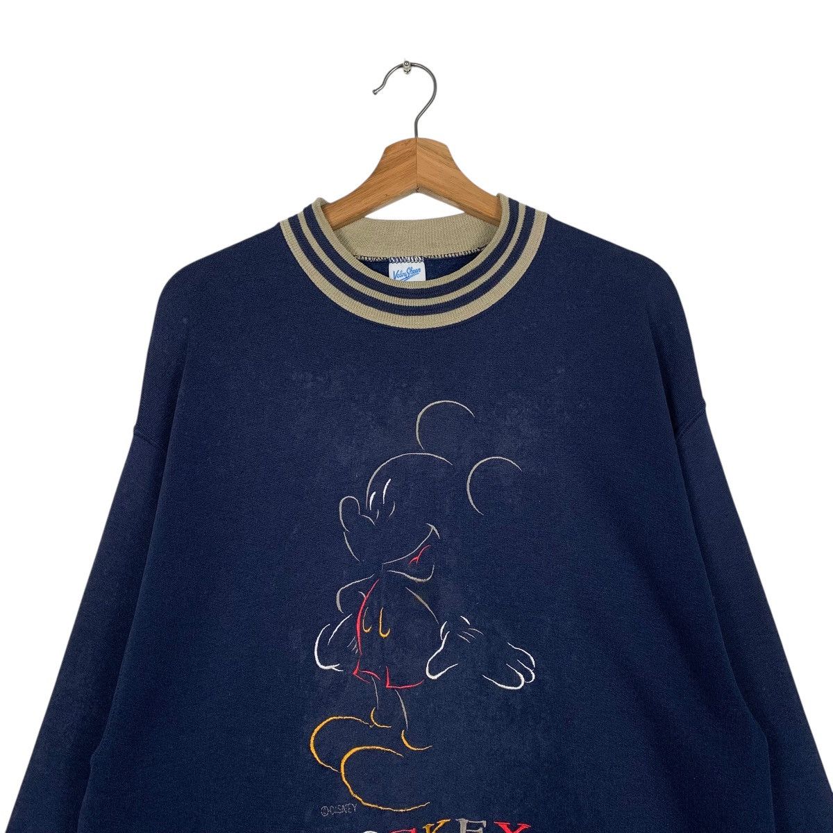 Mickey Mouse Vintage 90s Disney Mickey Mouse Big Logo Sweatshirt Size US L / EU 52-54 / 3 - 2 Thumbnail