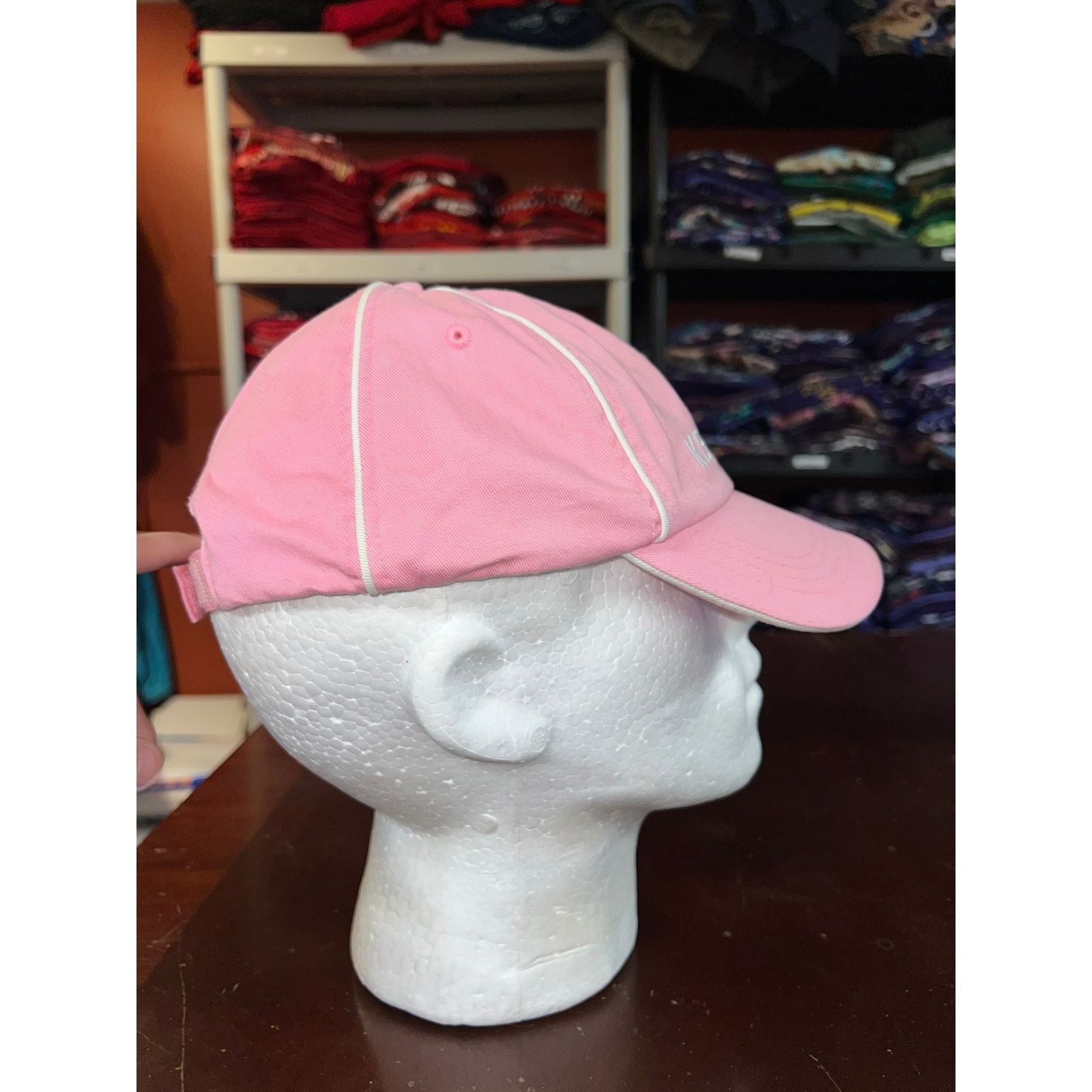 Vintage Kenworth Hat Pink White Cap Headwear Size ONE SIZE - 5 Thumbnail
