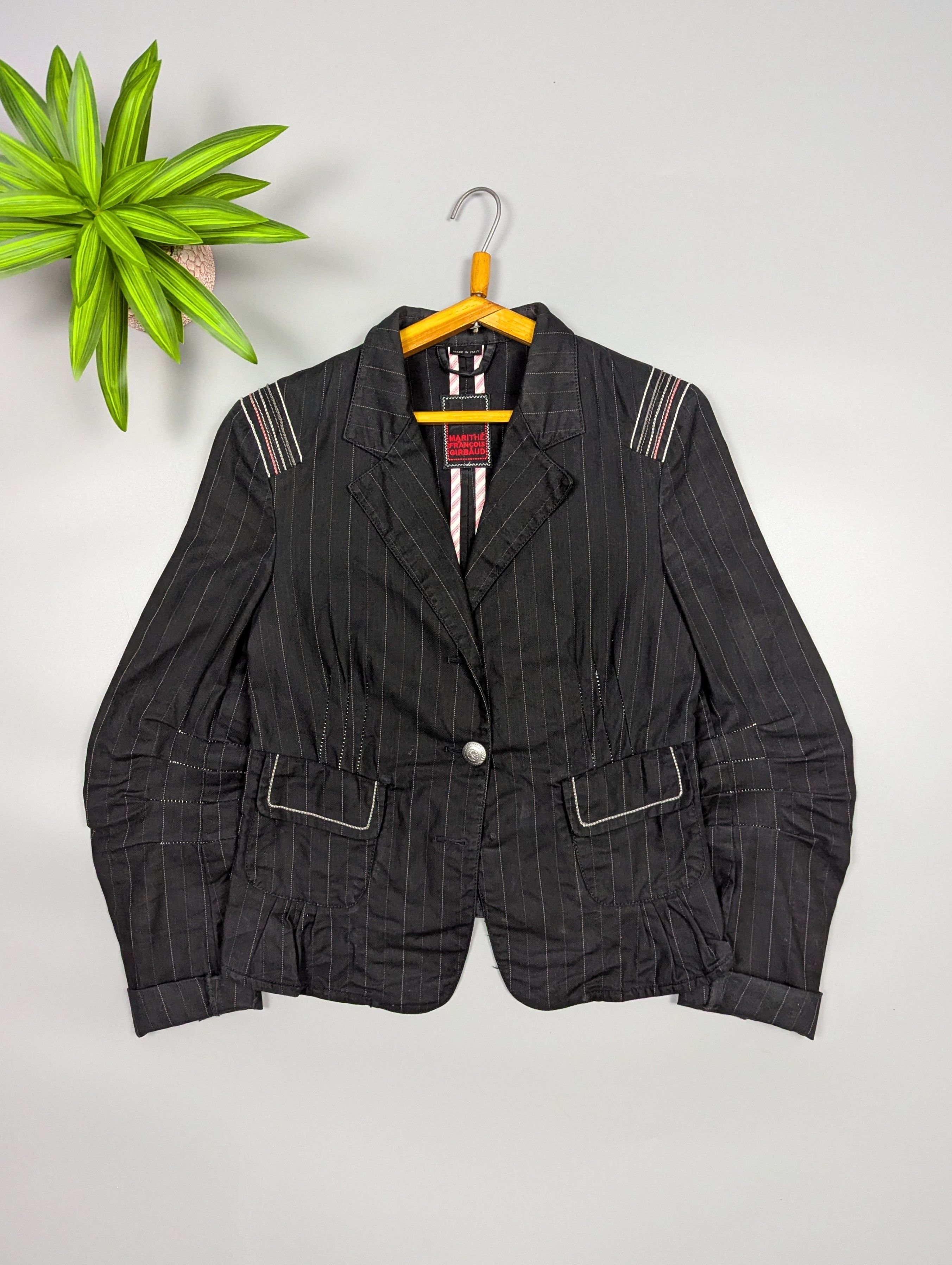 Marithe + Francois Girbaud Rare Marithé François Girbaud Architectural Tailoring Jacket Size XS / US 0-2 / IT 36-38 - 1 Thumbnail