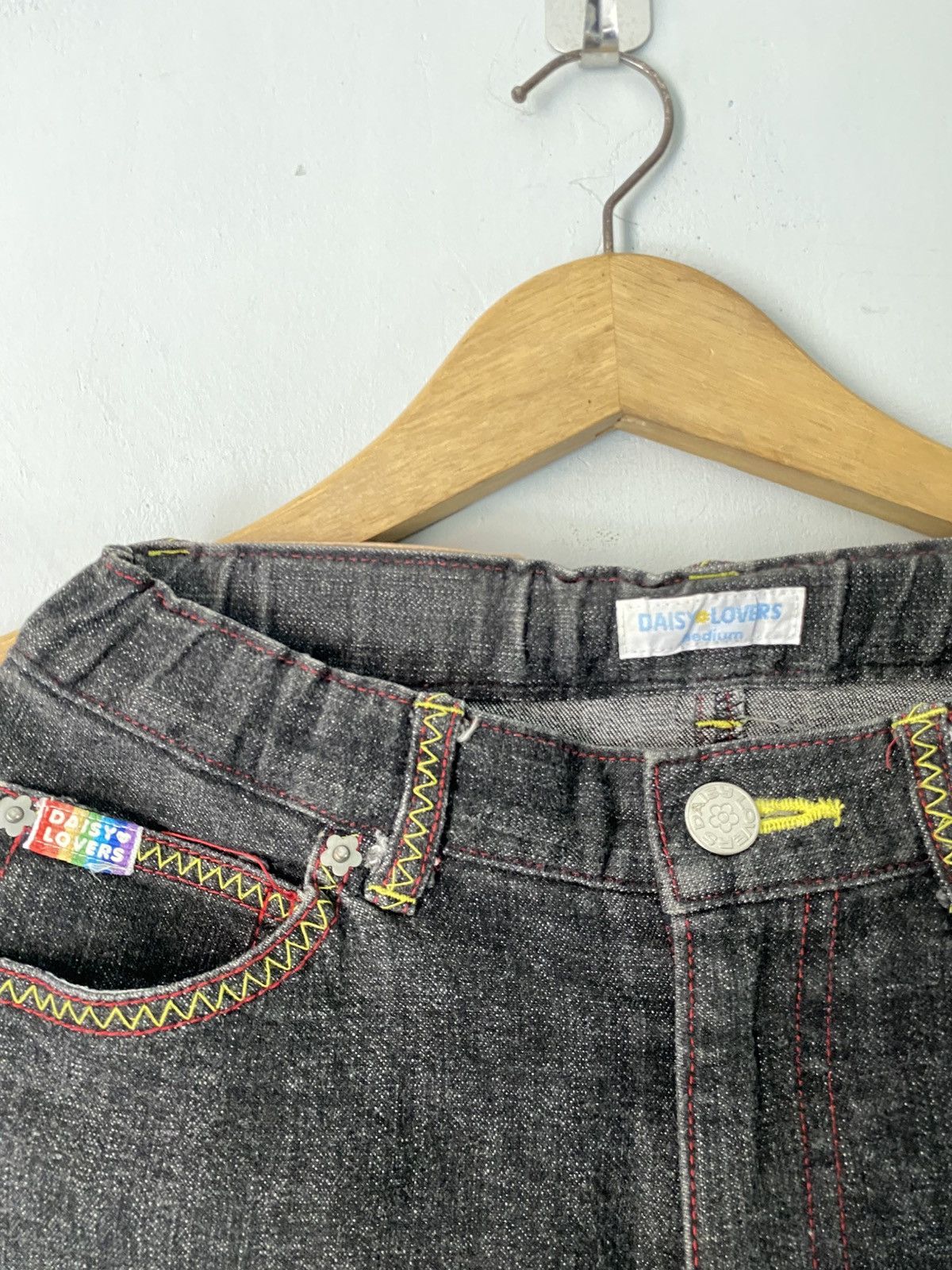 Angel Blue × Hysteric Glamour × Japanese Brand 2000s daisy lovers flared denim jeans Size 26" / US 2 / IT 38 - 5 Thumbnail
