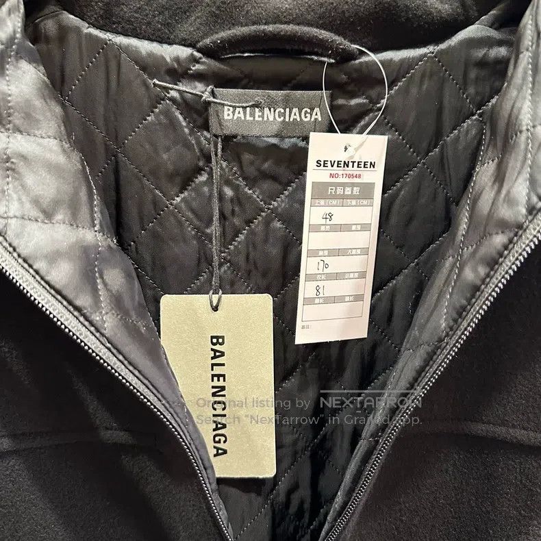 Balenciaga Balenciaga Black Fleece Cotton Jacket Size US M / EU 48-50 / 2 - 4 Thumbnail