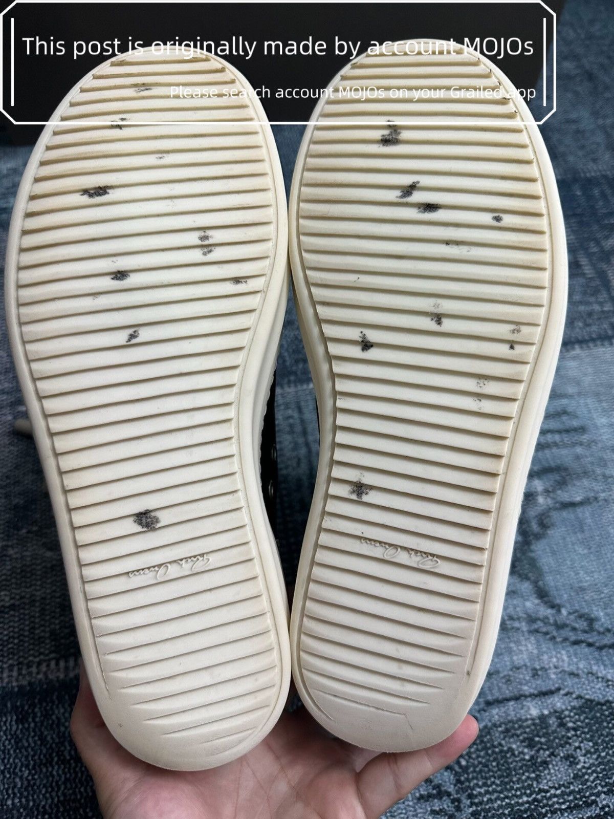 Rick Owens Sz 44 Rick Owens Oversized Lace Leather Ho-top mojos52506 Size US 11 / EU 44 - 7 Thumbnail