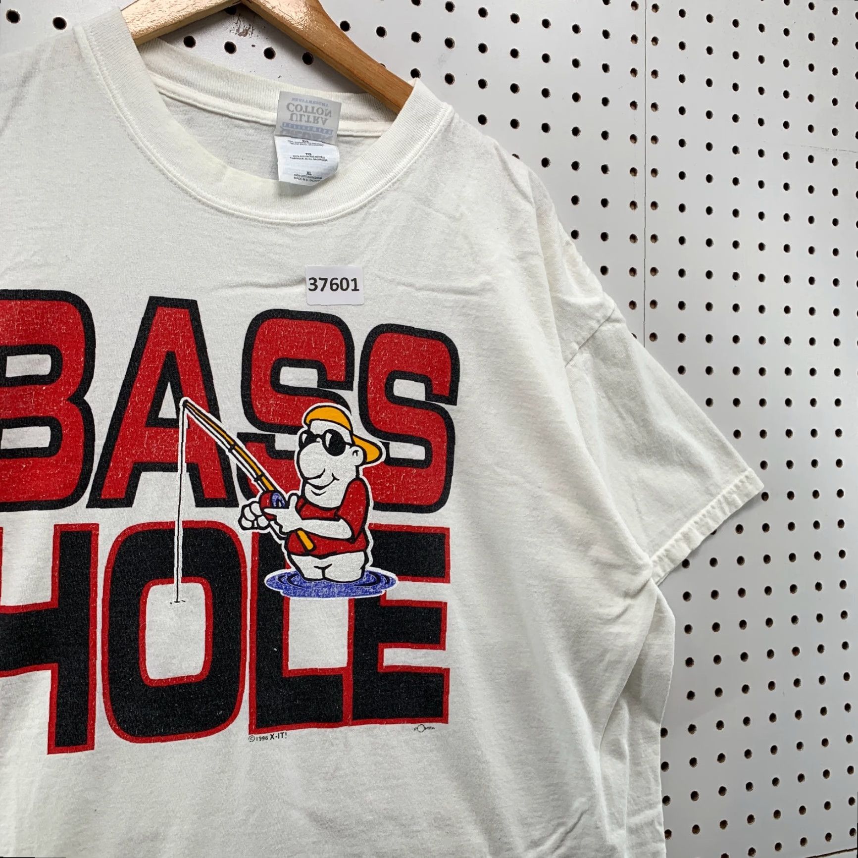 Vintage VINTAGE Bass Fishing Funny Graphic T-Shirt Mens XL White Short Sleeve Crew Neck 90s Size US XL / EU 56 / 4 - 6 Thumbnail