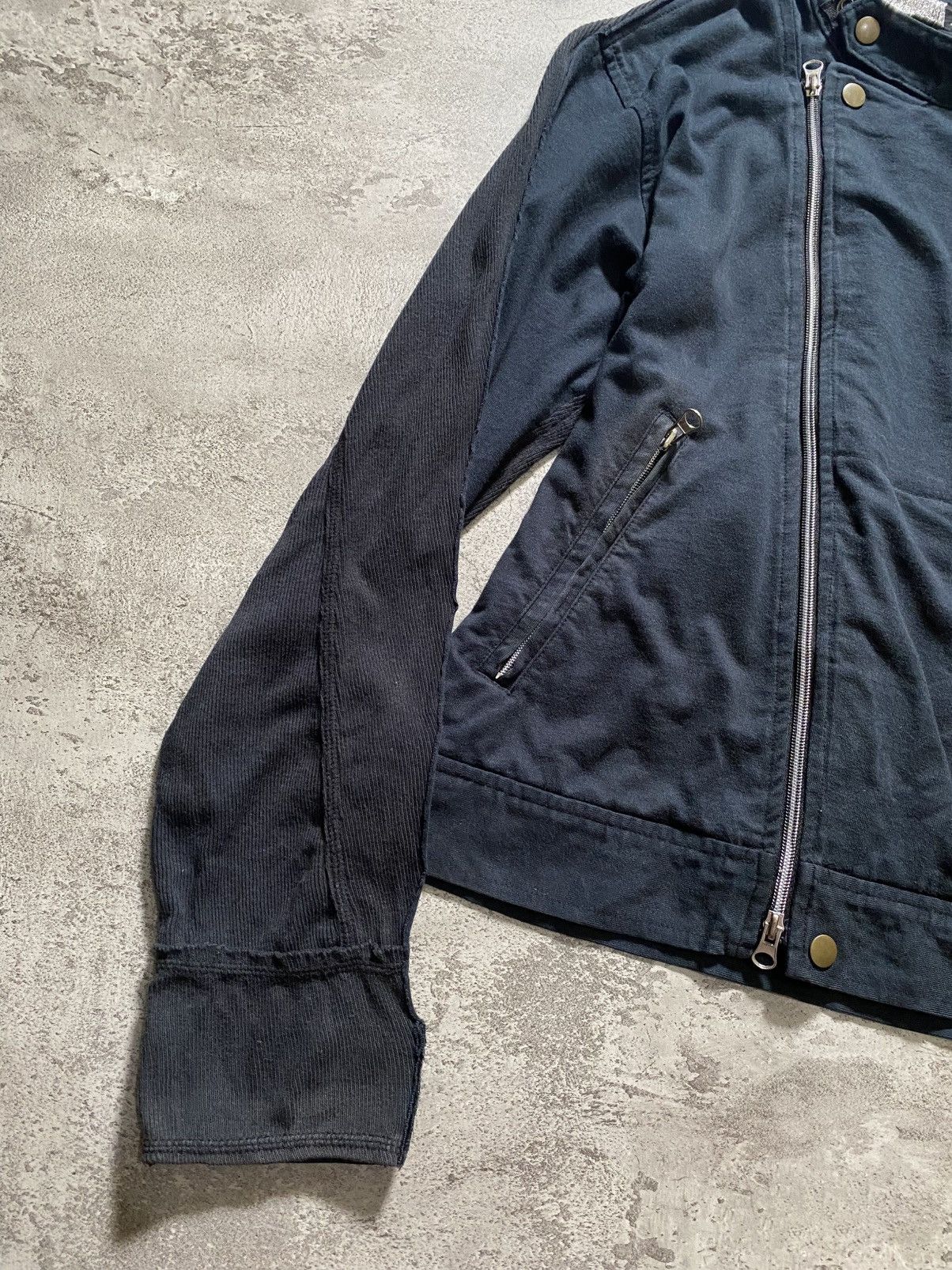 Vintage Chom'nose 2000s Asymmetric Hybrid zip moto jacker Size US M / EU 48-50 / 2 - 3 Thumbnail